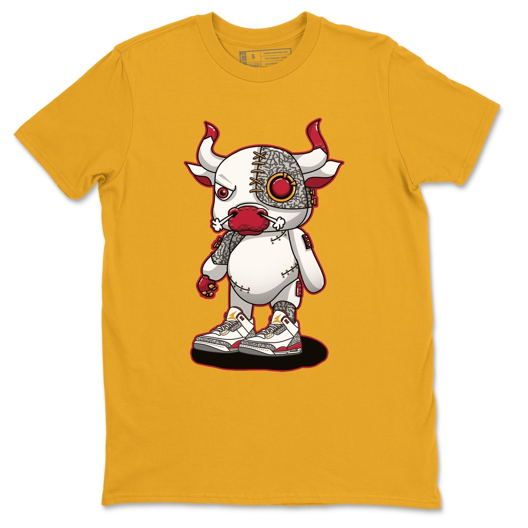 Cyborg Bull Unisex Tops - Air Jordan 3 Cardinal