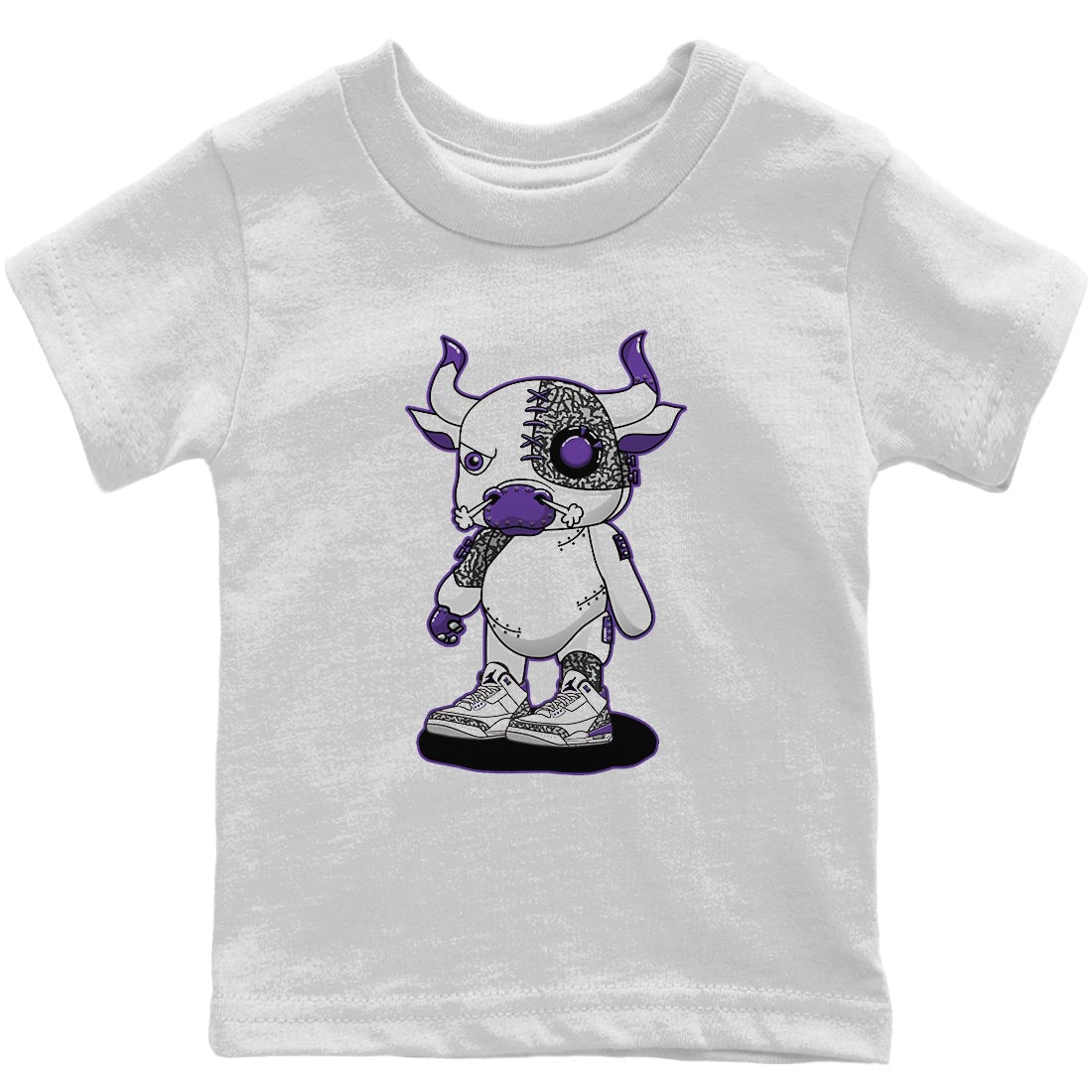Cyborg Bull Kids Tops - Air Jordan 3 Dark Iris