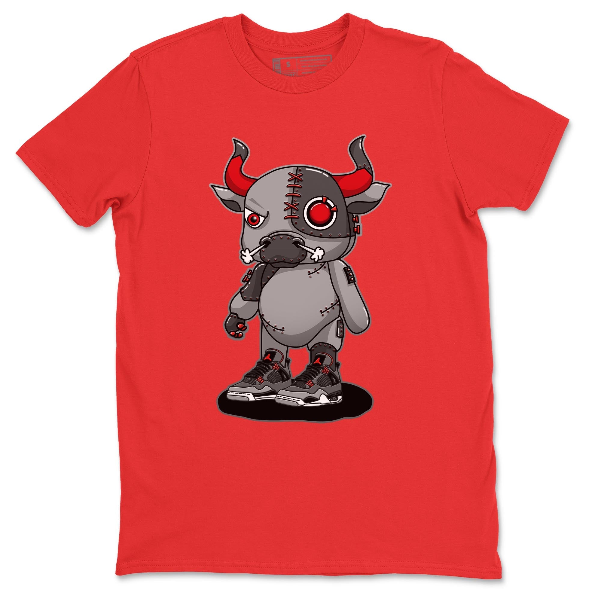 Cyborg Bull Unisex Tops - Air Jordan 4 Infrared