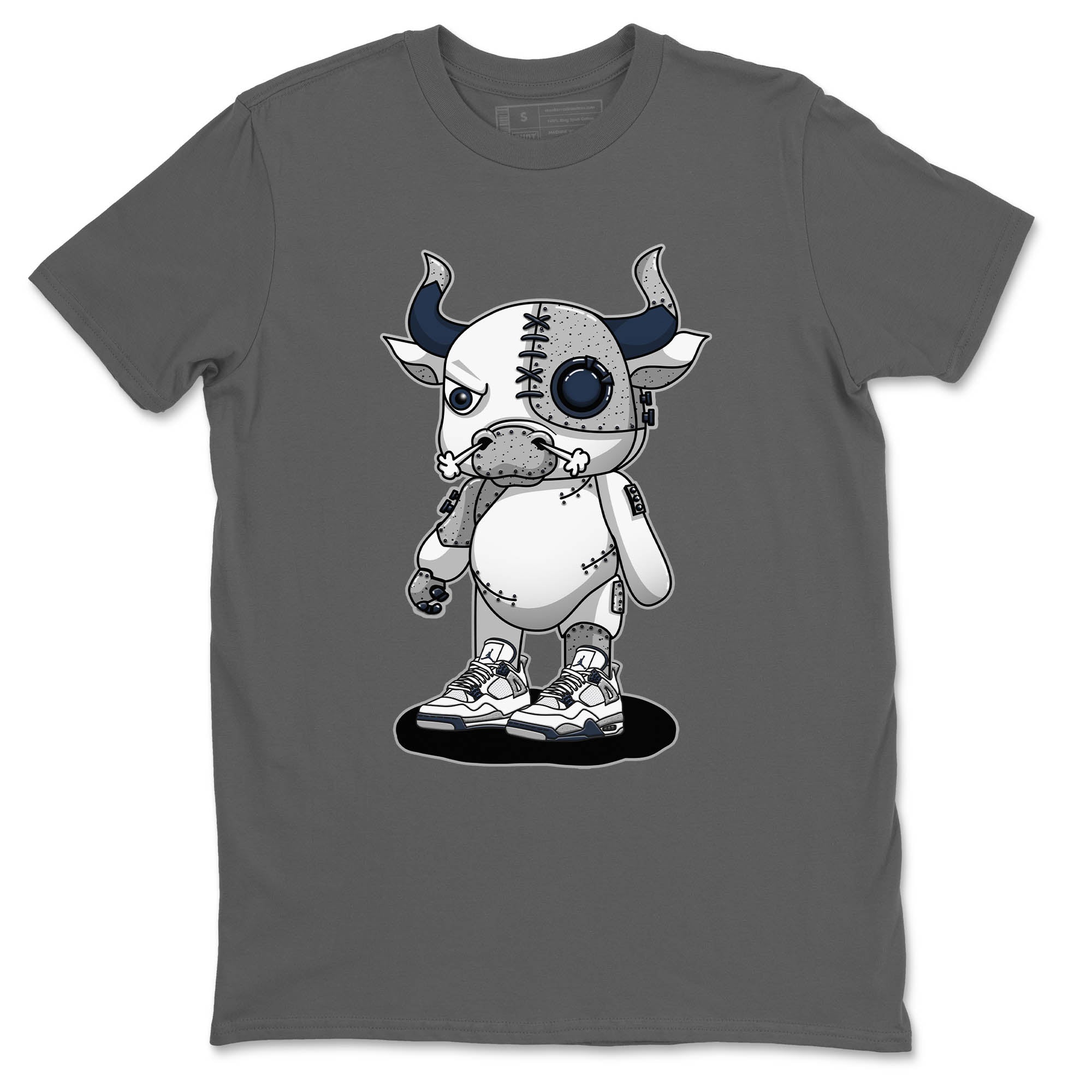 Cyborg Bull Unisex Tops - Air Jordan 4 Midnight Navy