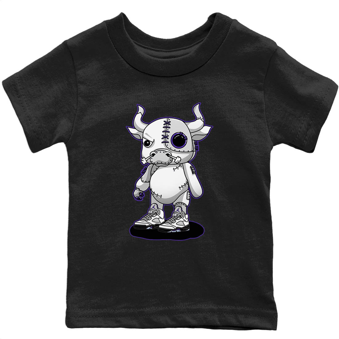 Cyborg Bull Kids Tops - Air Jordan 5 Concord