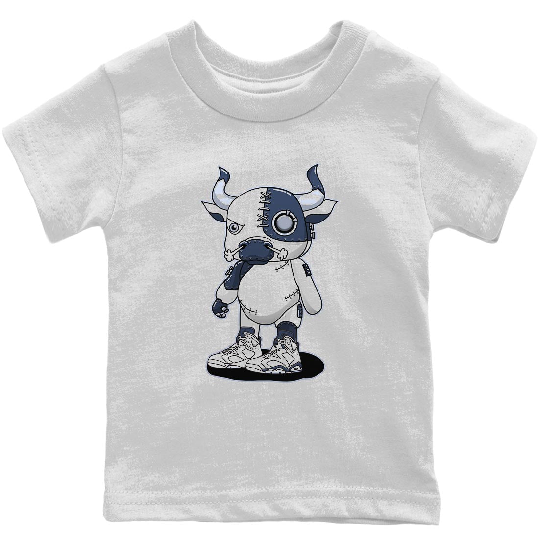 Cyborg Bull Kids Tops - Air Jordan 6 Midnight Navy