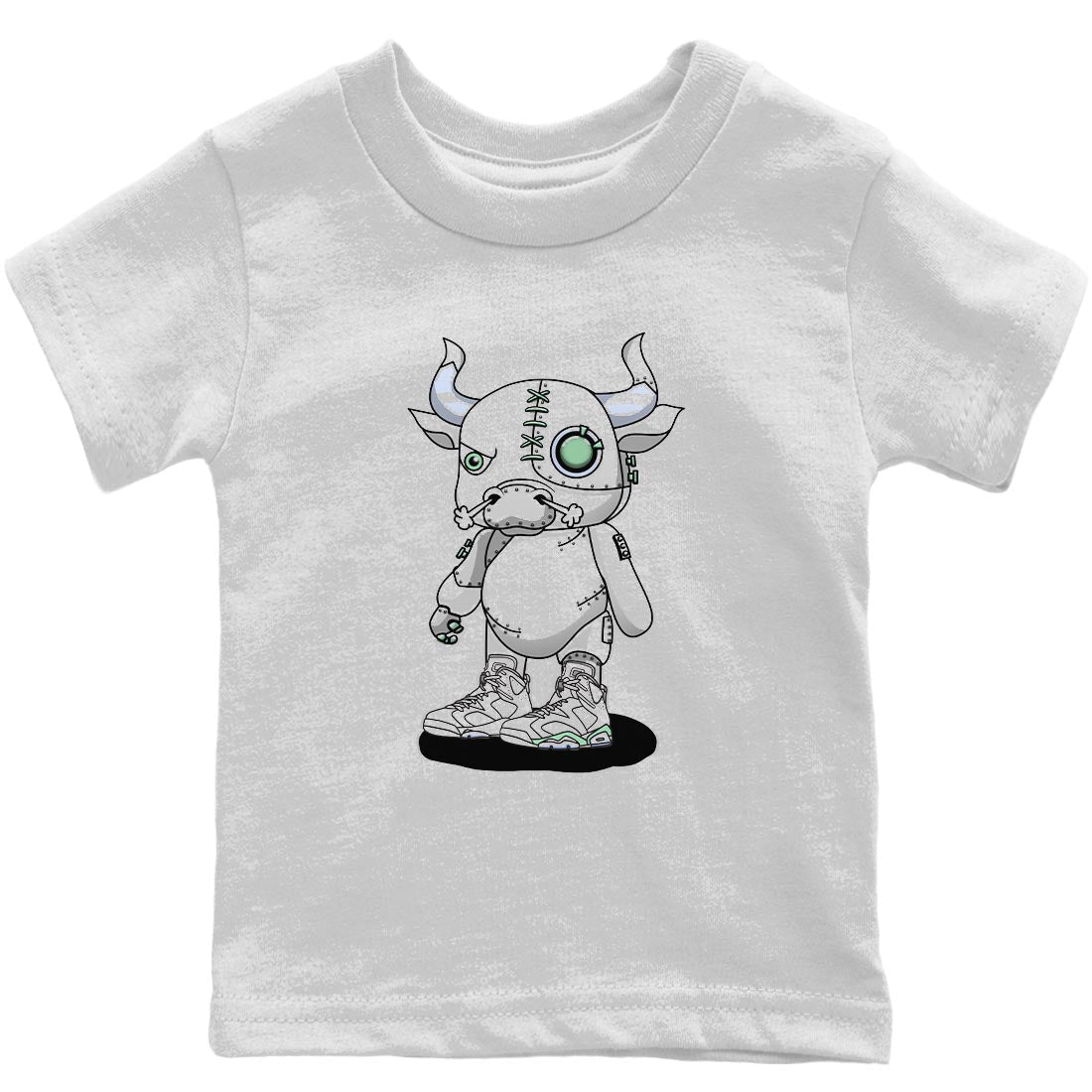 Cyborg Bull Kids Tops - Air Jordan 6 Mint Foam