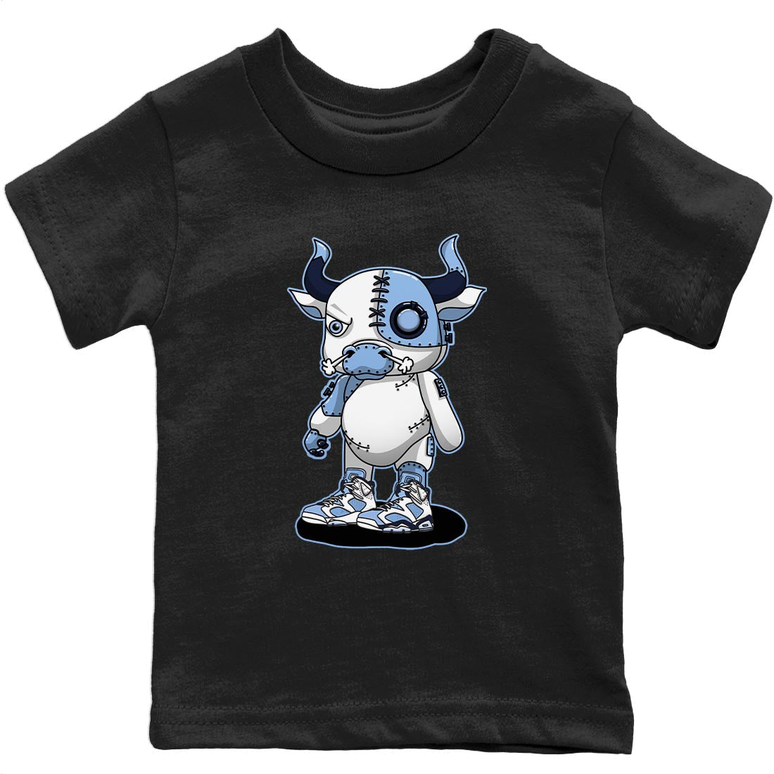 Cyborg Bull Kids Tops - Air Jordan 6 UNC