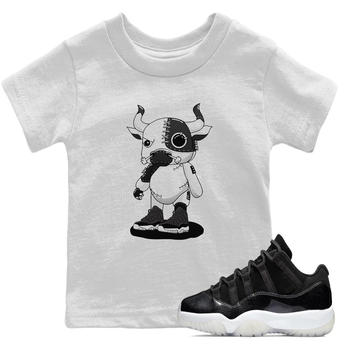 Cyborg Bull Kids Tops - Air Jordan 11 72-10