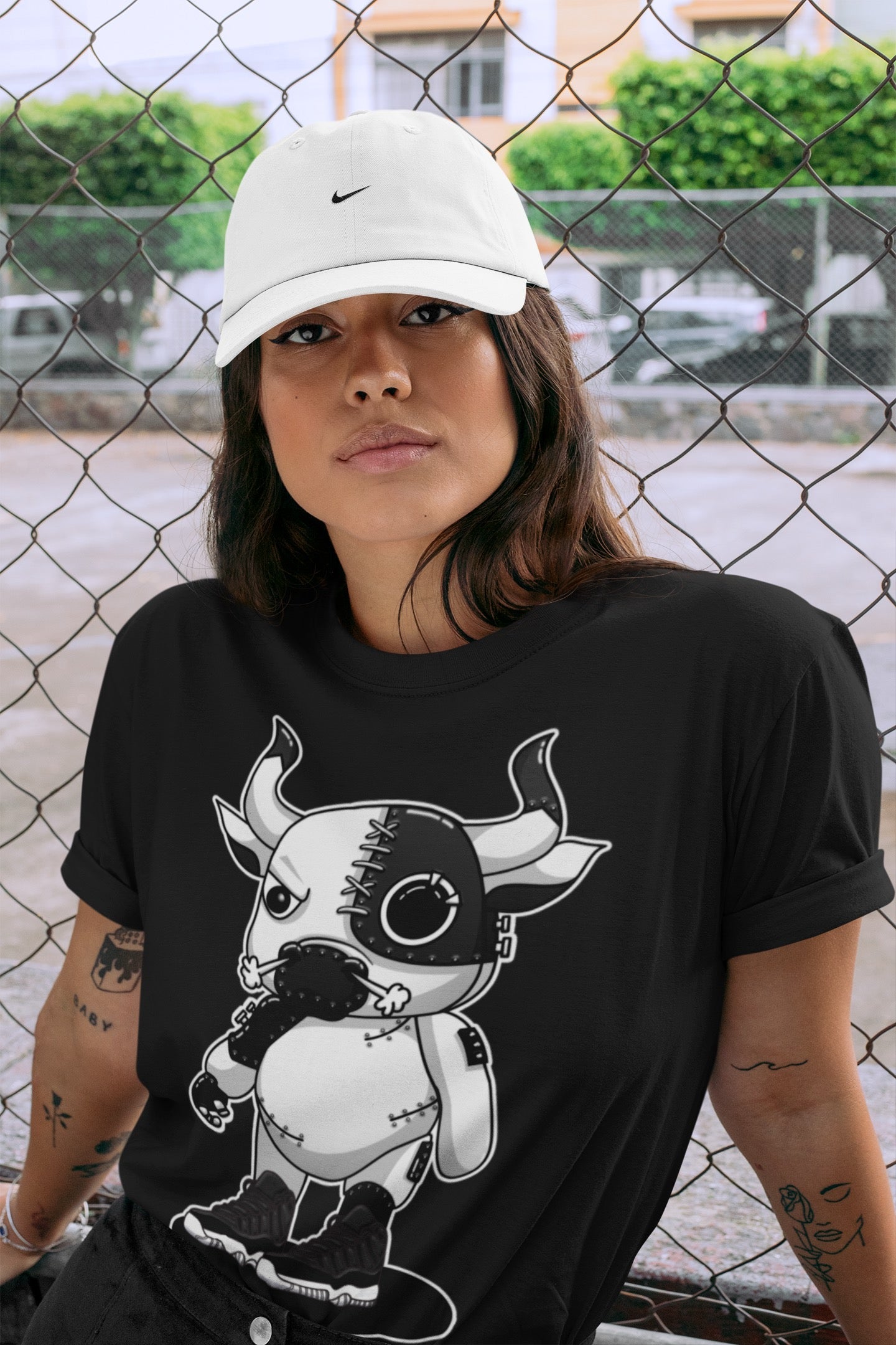 Cyborg Bull Unisex Tops - Air Jordan 11 72-10