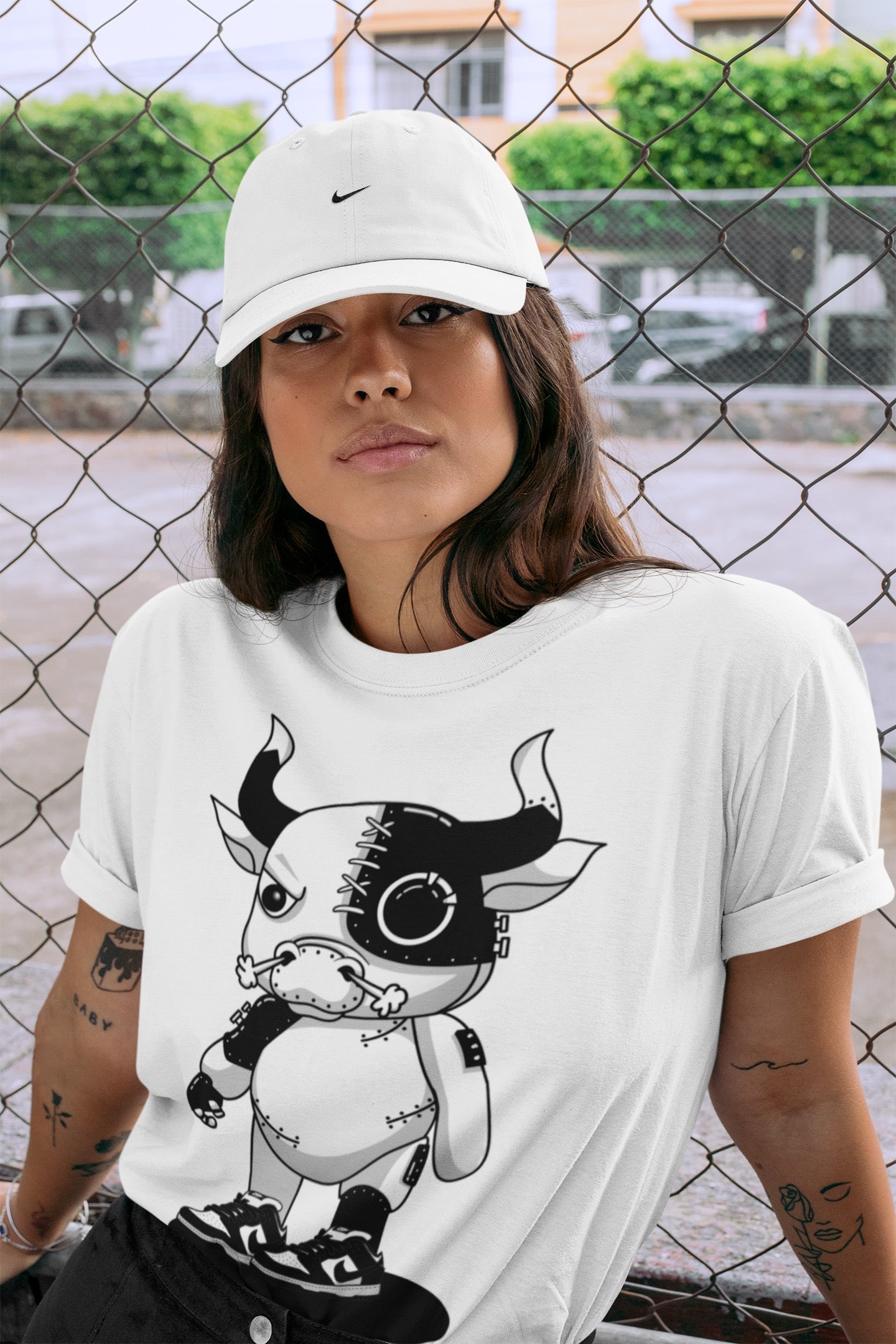 Cyborg bull Unisex Tops - Dunk Panda
