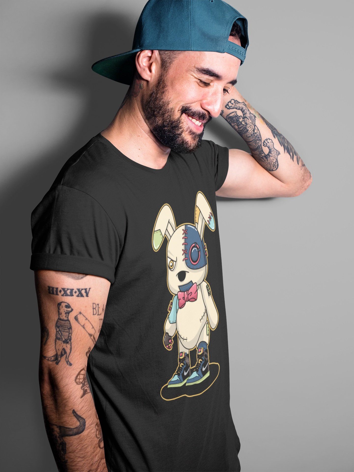 Cyborg Bunny Unisex Tops - Air Jordan 1 Bio Hack