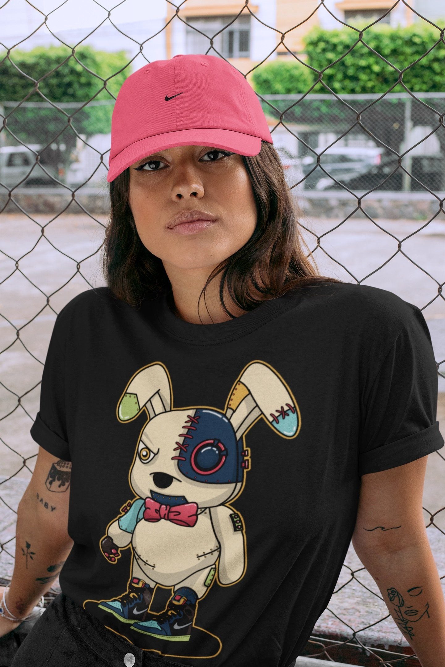 Cyborg Bunny Unisex Tops - Air Jordan 1 Bio Hack