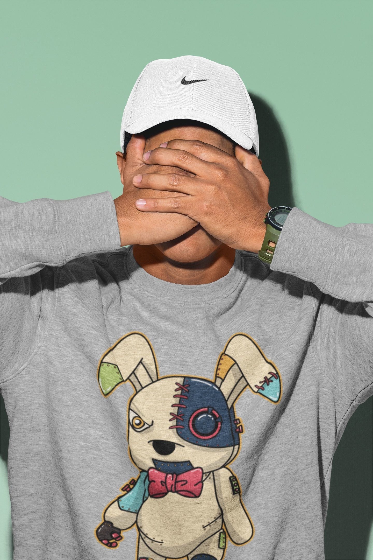 Cyborg Bunny Unisex Tops - Air Jordan 1 Bio Hack