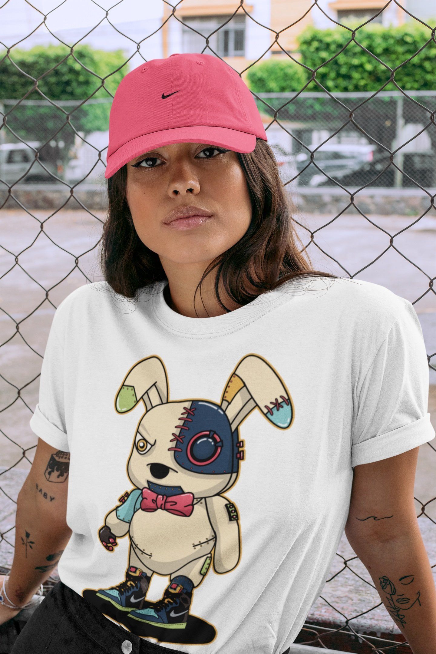 Cyborg Bunny Unisex Tops - Air Jordan 1 Bio Hack
