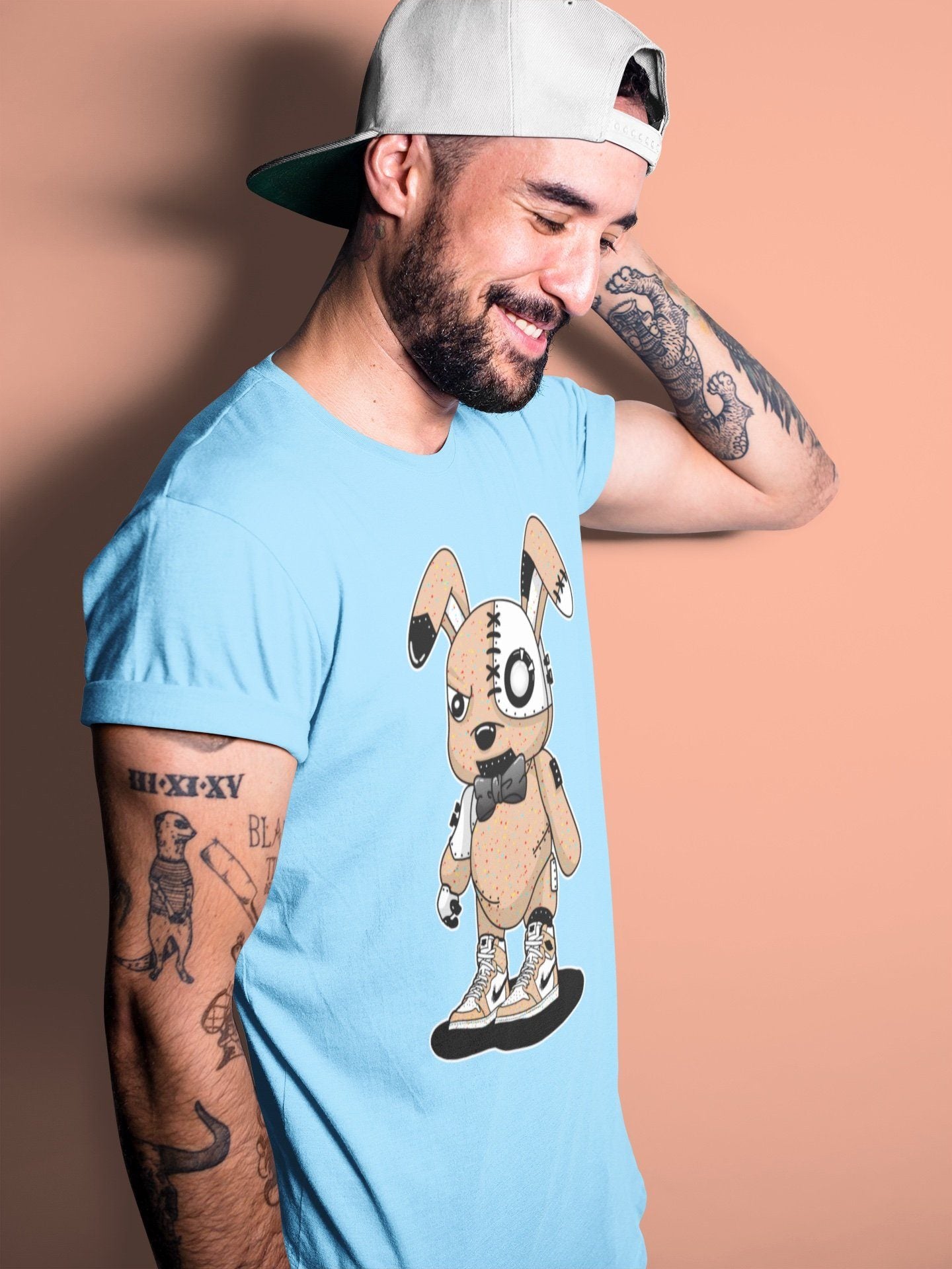 Cyborg Bunny Unisex Tops - Air Jordan 1 Brushstroke