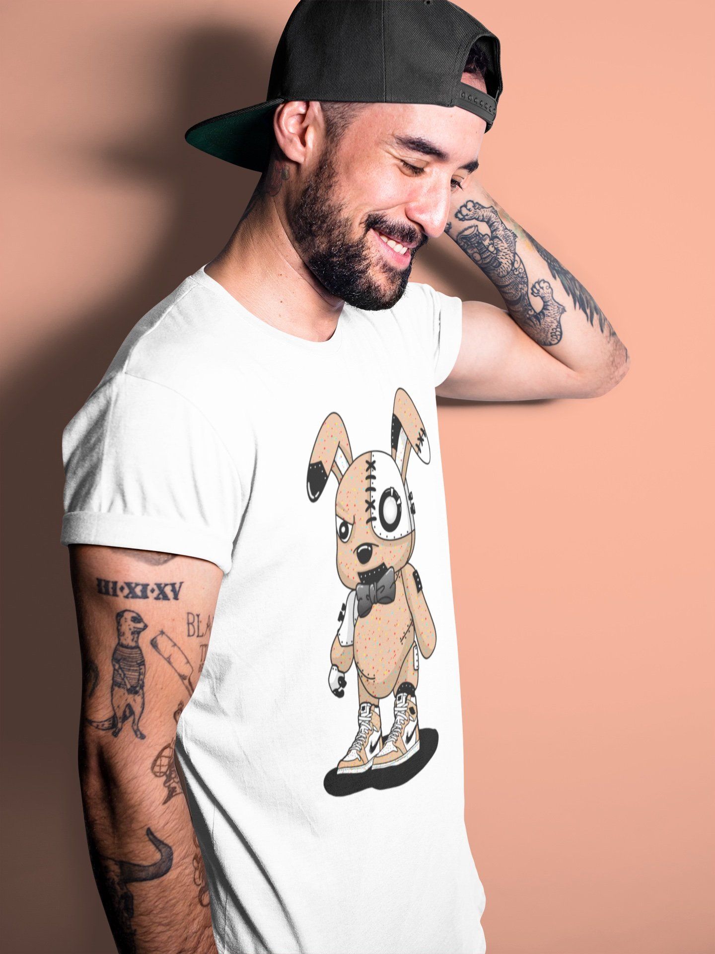 Cyborg Bunny Unisex Tops - Air Jordan 1 Brushstroke