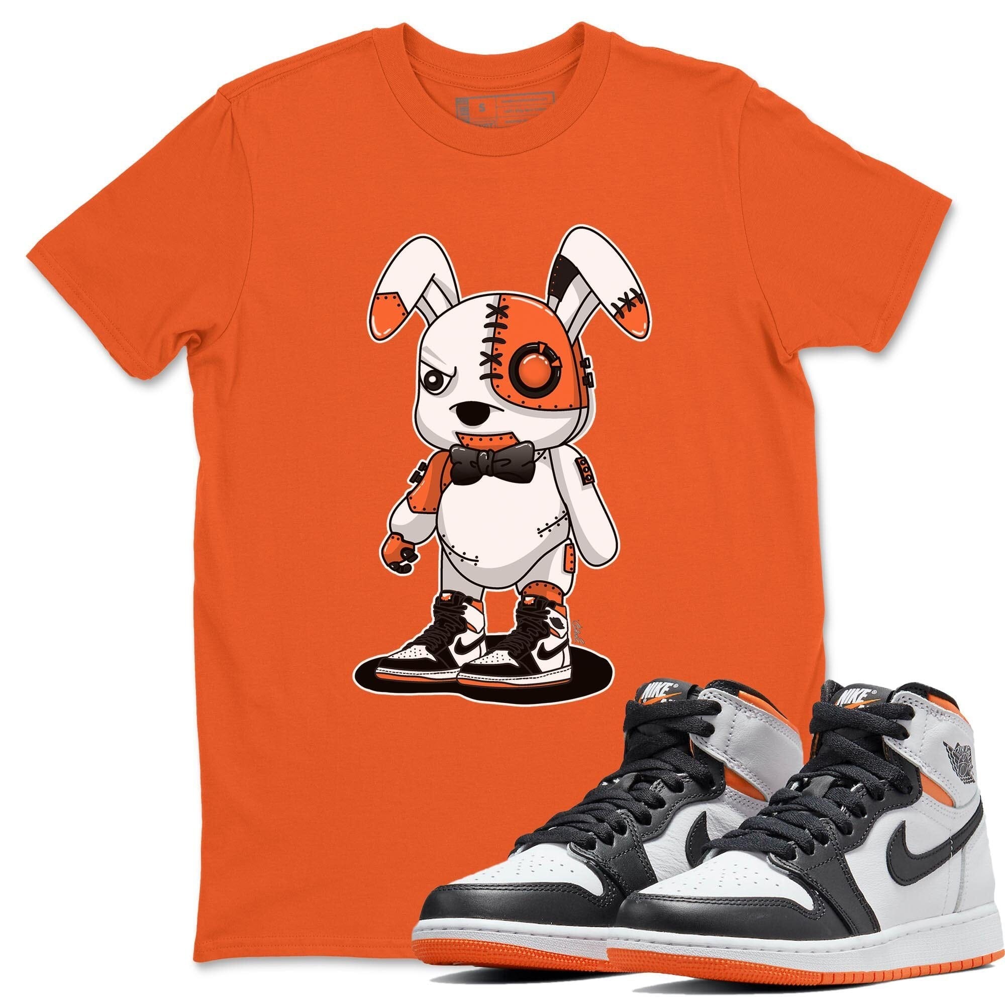 Cyborg Bunny Unisex Tops - Air Jordan 1 Electro Orange