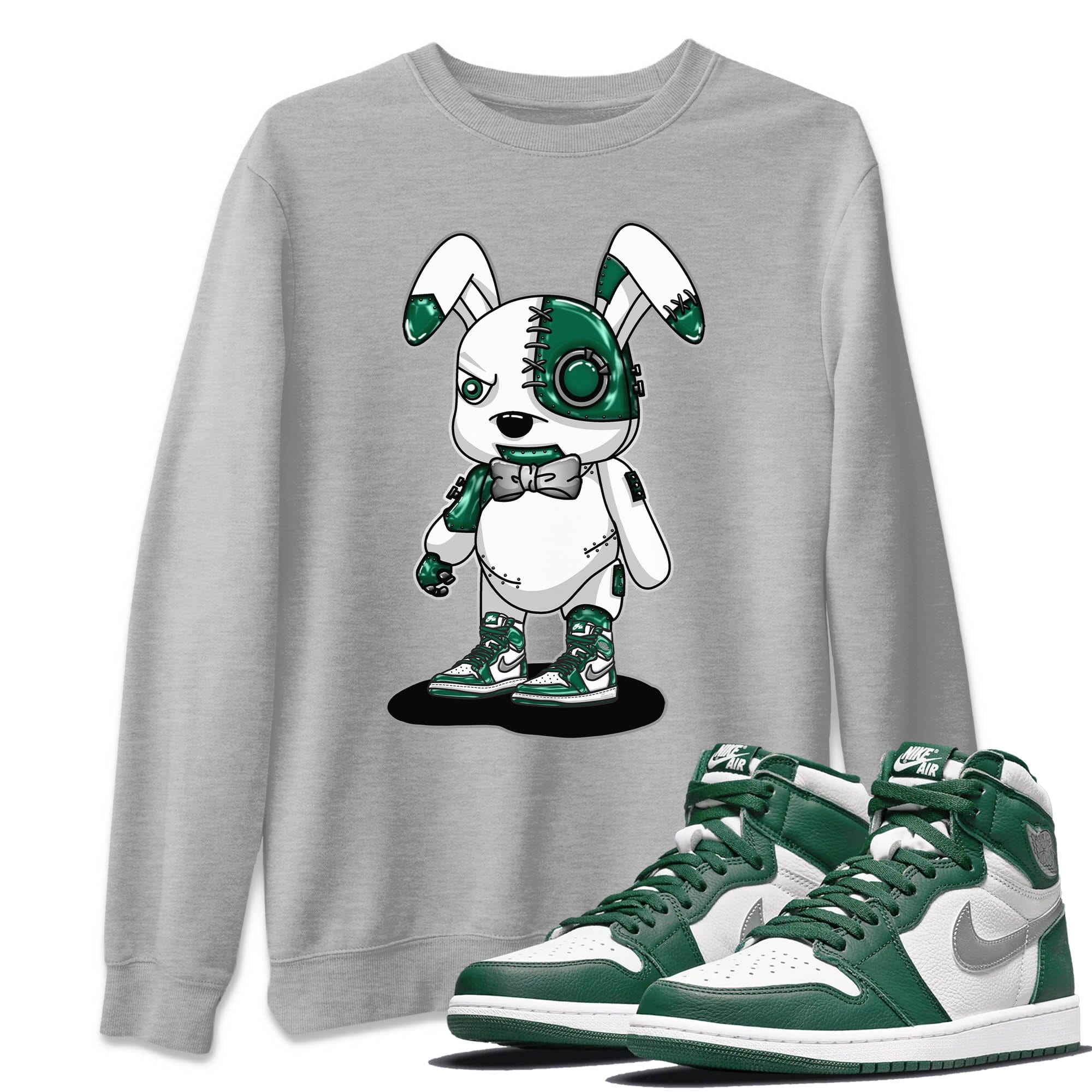 Cyborg Bunny Unisex Tops - Air Jordan 1 Gorge Green