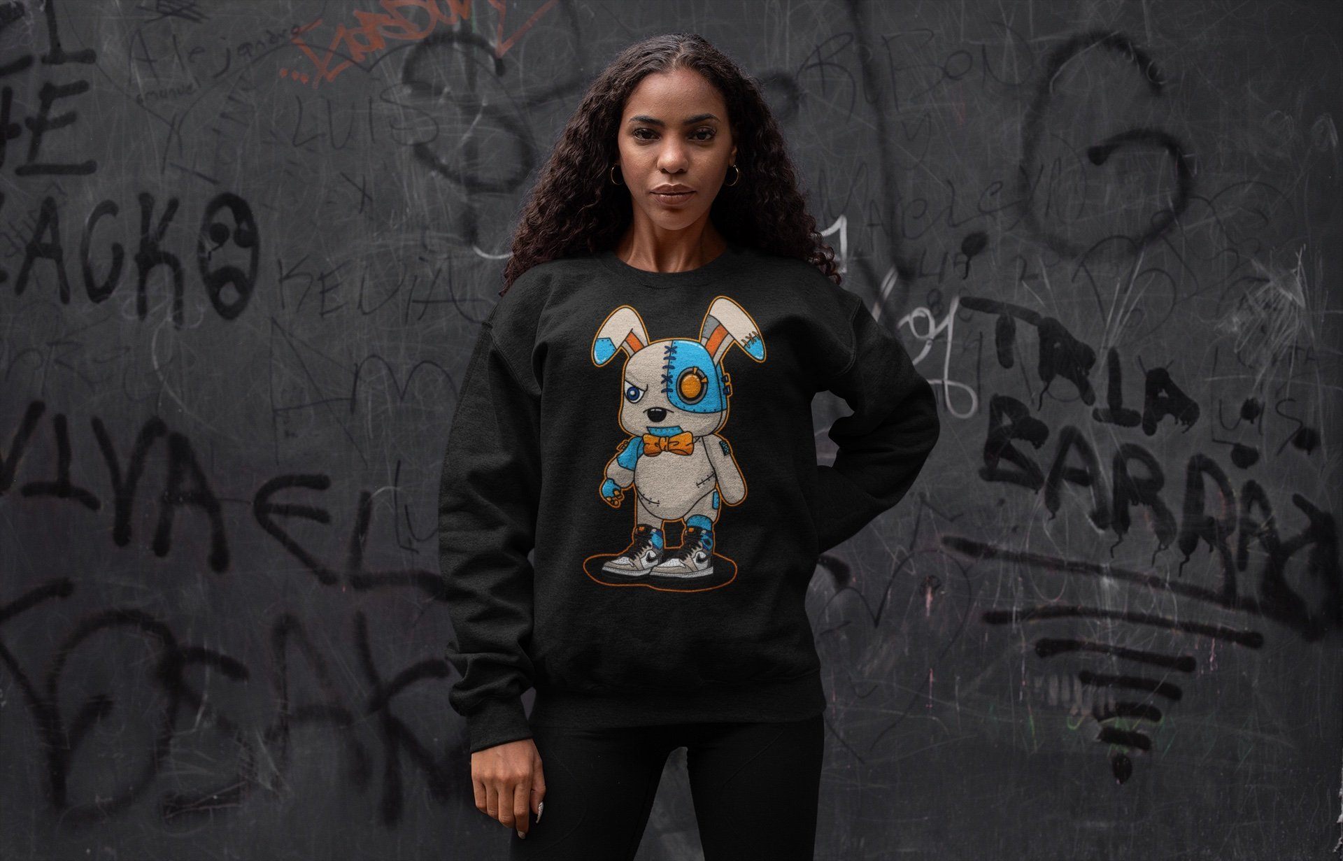 Cyborg Bunny Unisex Tops - Air Jordan 1 Prototype