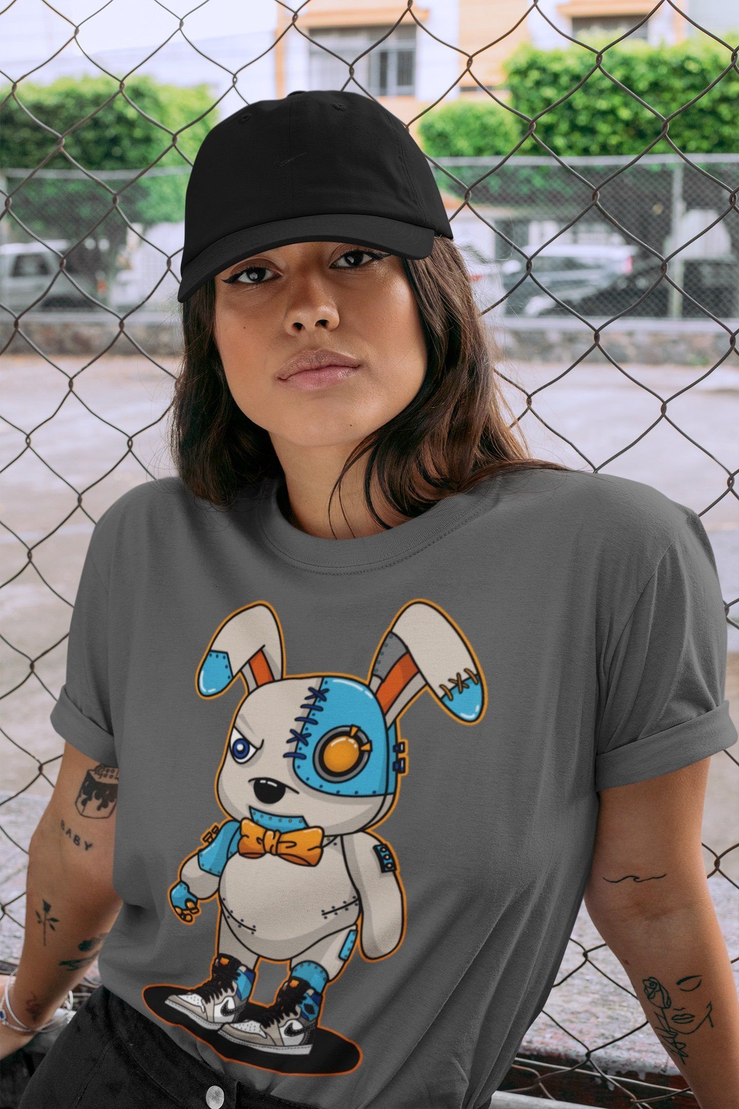 Cyborg Bunny Unisex Tops - Air Jordan 1 Prototype