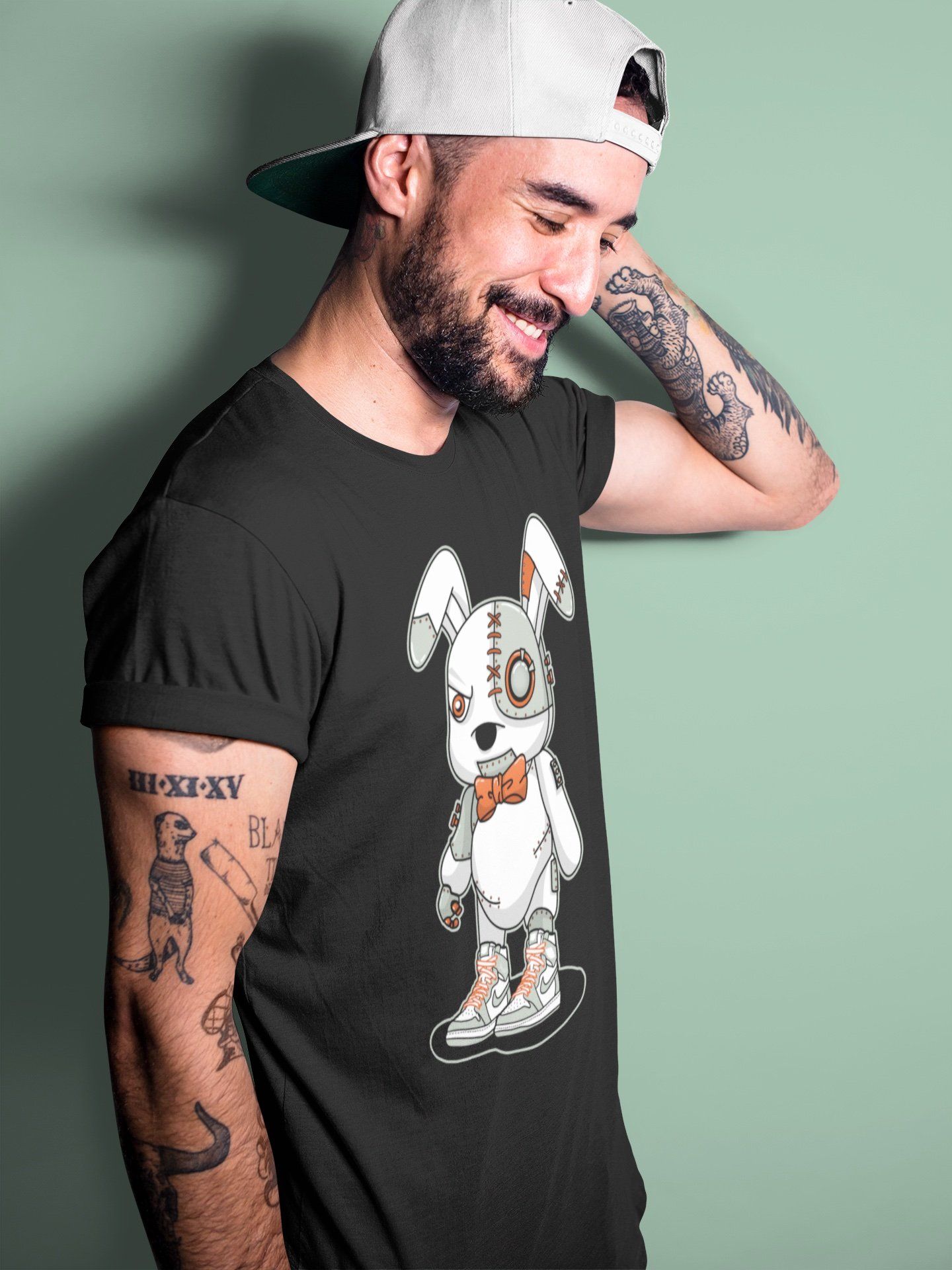 Cyborg Bunny Unisex Tops - Air Jordan 1 Seafoam