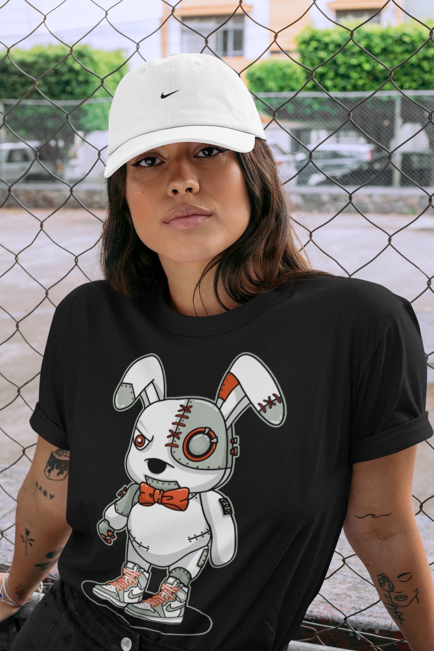 Cyborg Bunny Unisex Tops - Air Jordan 1 Seafoam