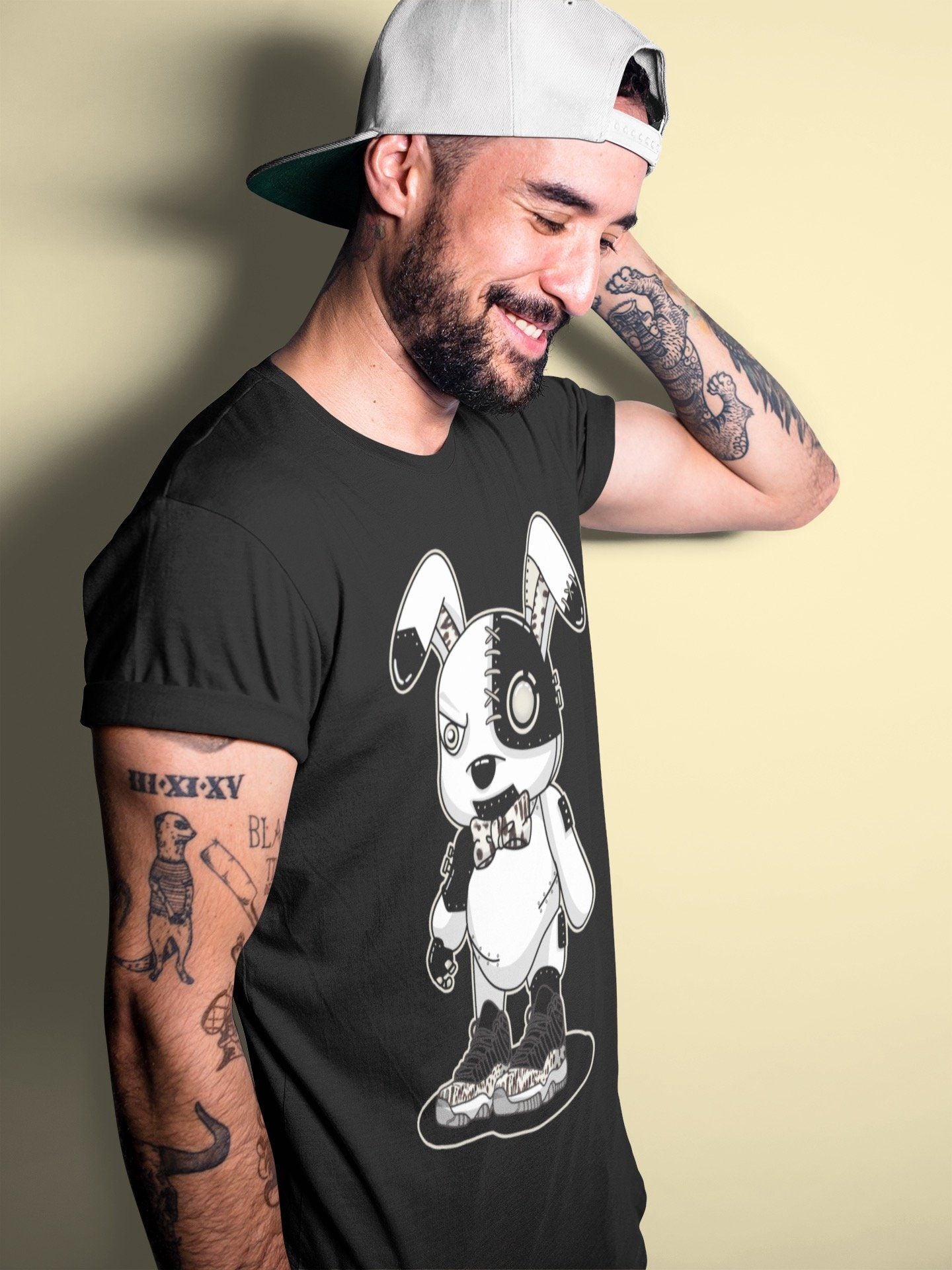 Cyborg Bunny Unisex Tops - Air Jordan 11 Animal Instinct
