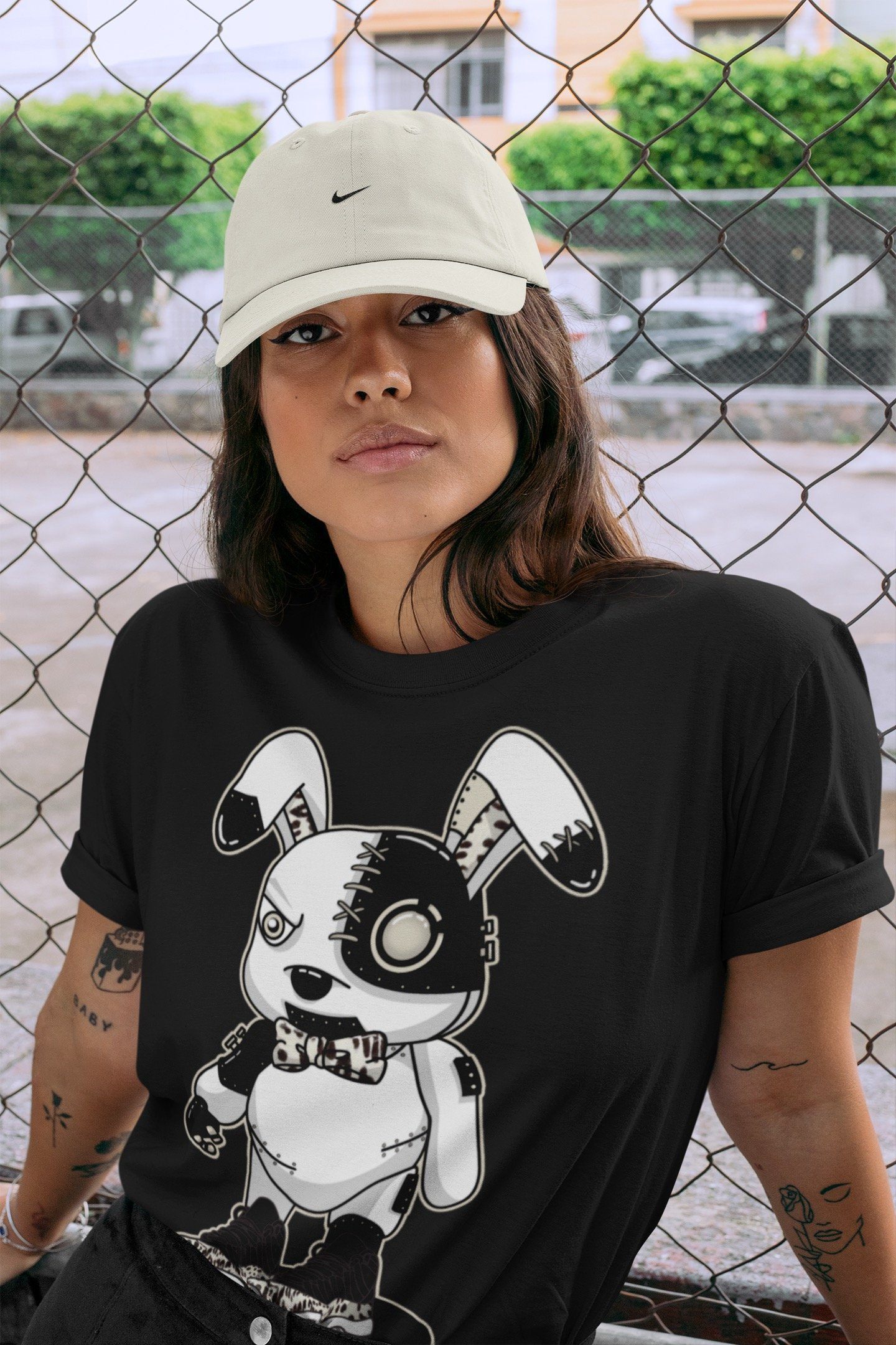 Cyborg Bunny Unisex Tops - Air Jordan 11 Animal Instinct