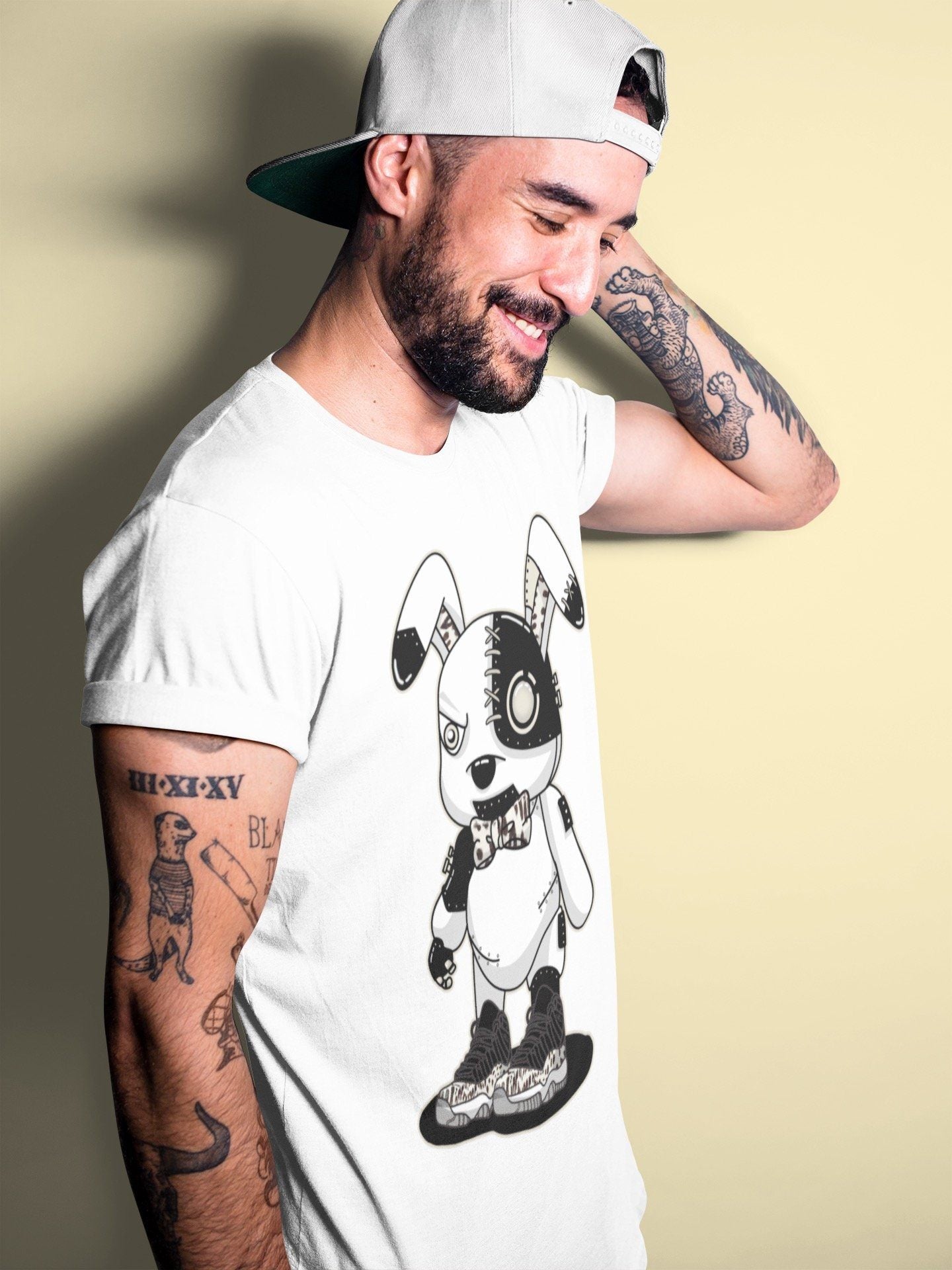 Cyborg Bunny Unisex Tops - Air Jordan 11 Animal Instinct