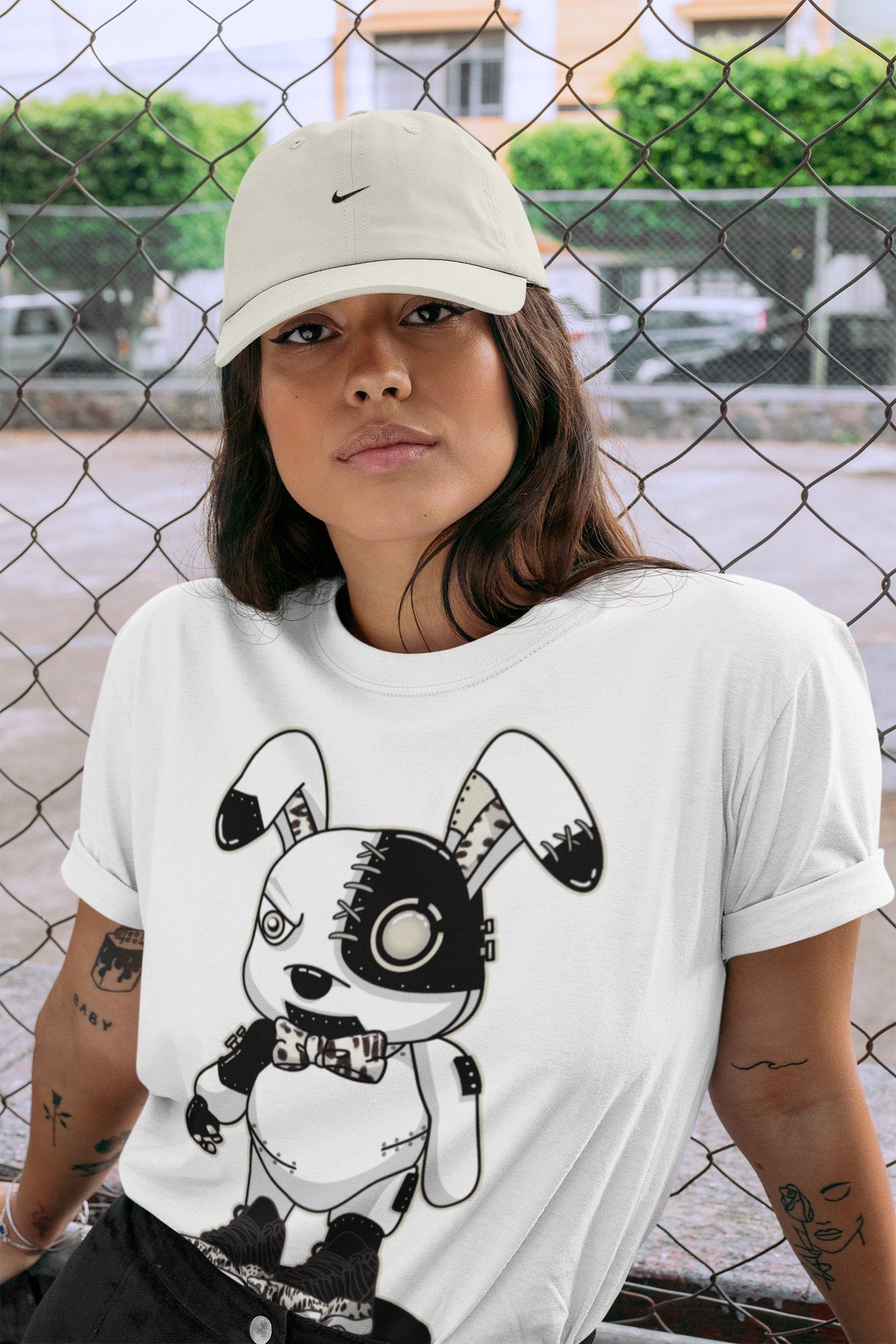 Cyborg Bunny Unisex Tops - Air Jordan 11 Animal Instinct
