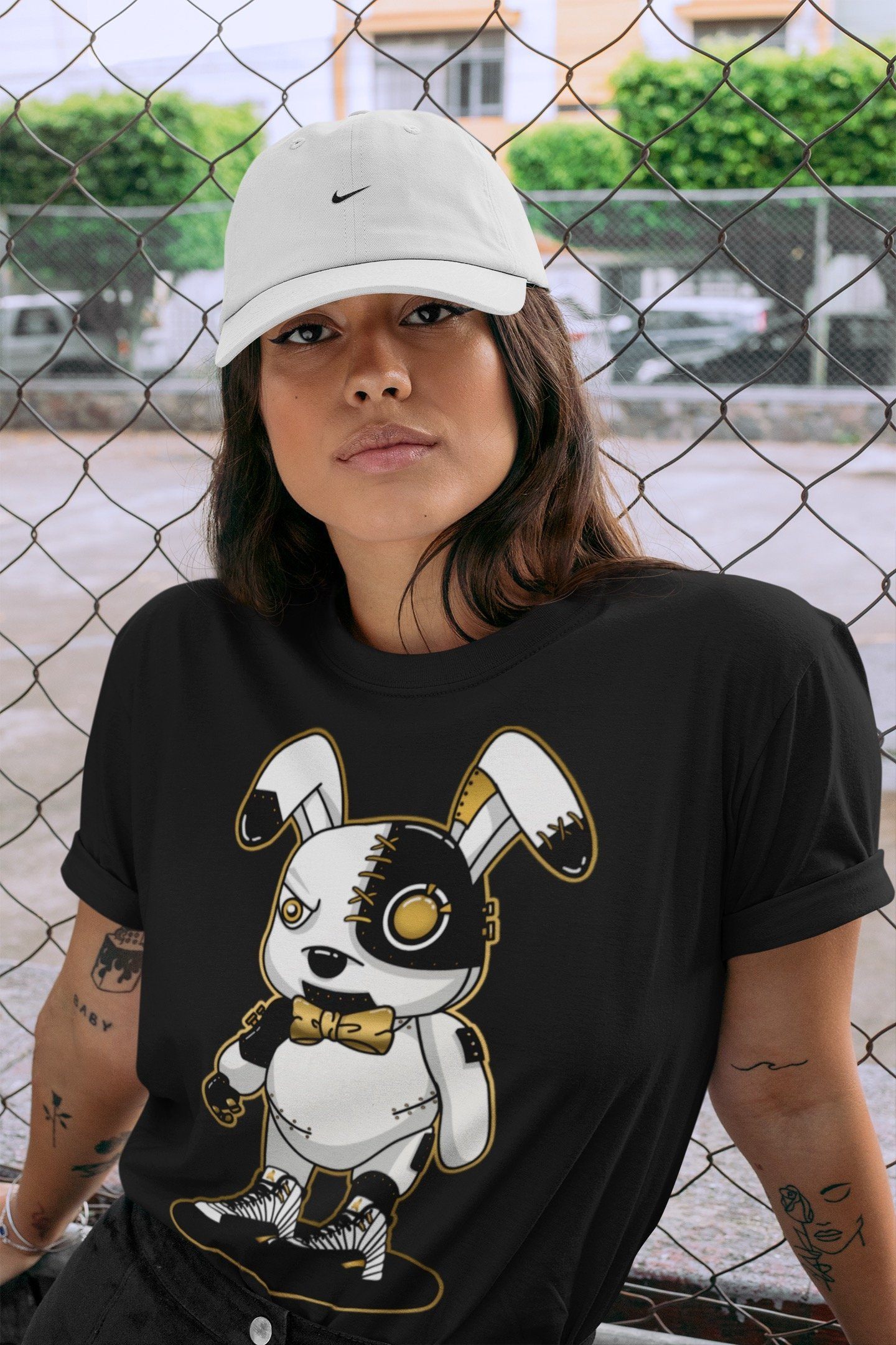 Cyborg Bunny Unisex Tops - Air Jordan 12 Royalty