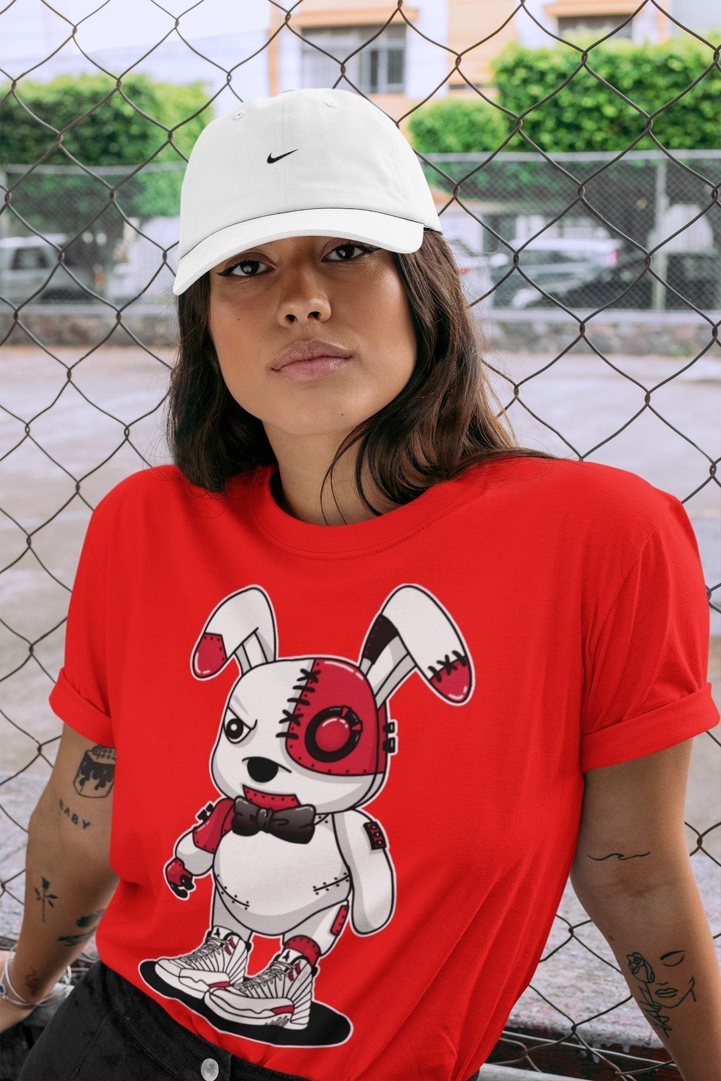 Cyborg Bunny Unisex Tops - Air Jordan 12 Twist