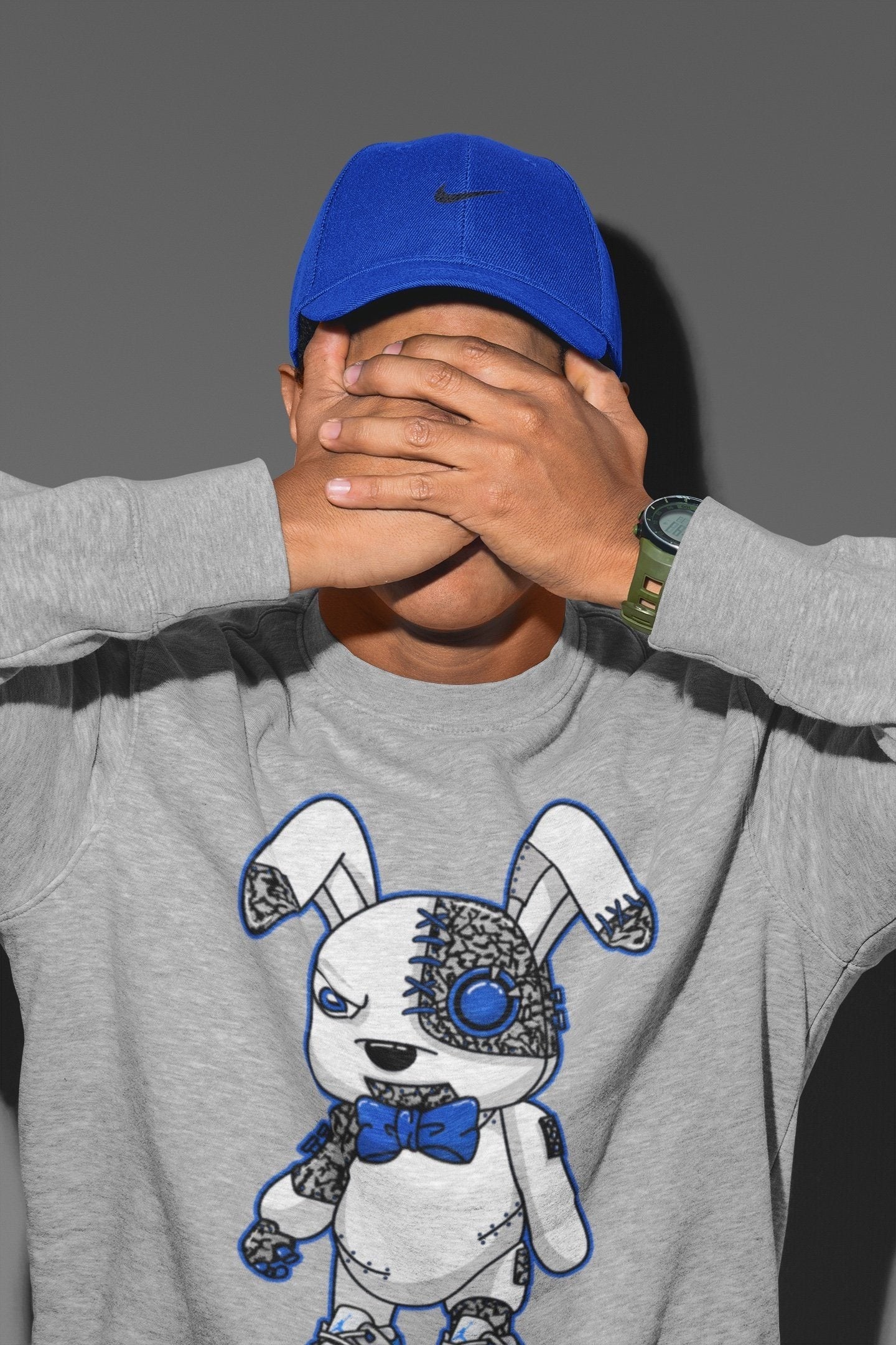 Cyborg Bunny Unisex Tops - Air Jordan 3 Racer Blue