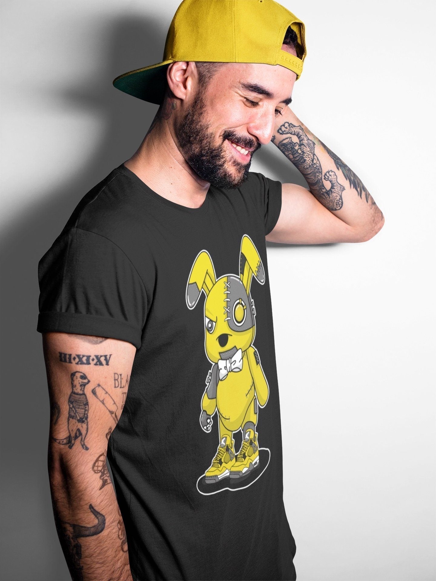 Cyborg Bunny Unisex Tops - Air Jordan 4 Lightning
