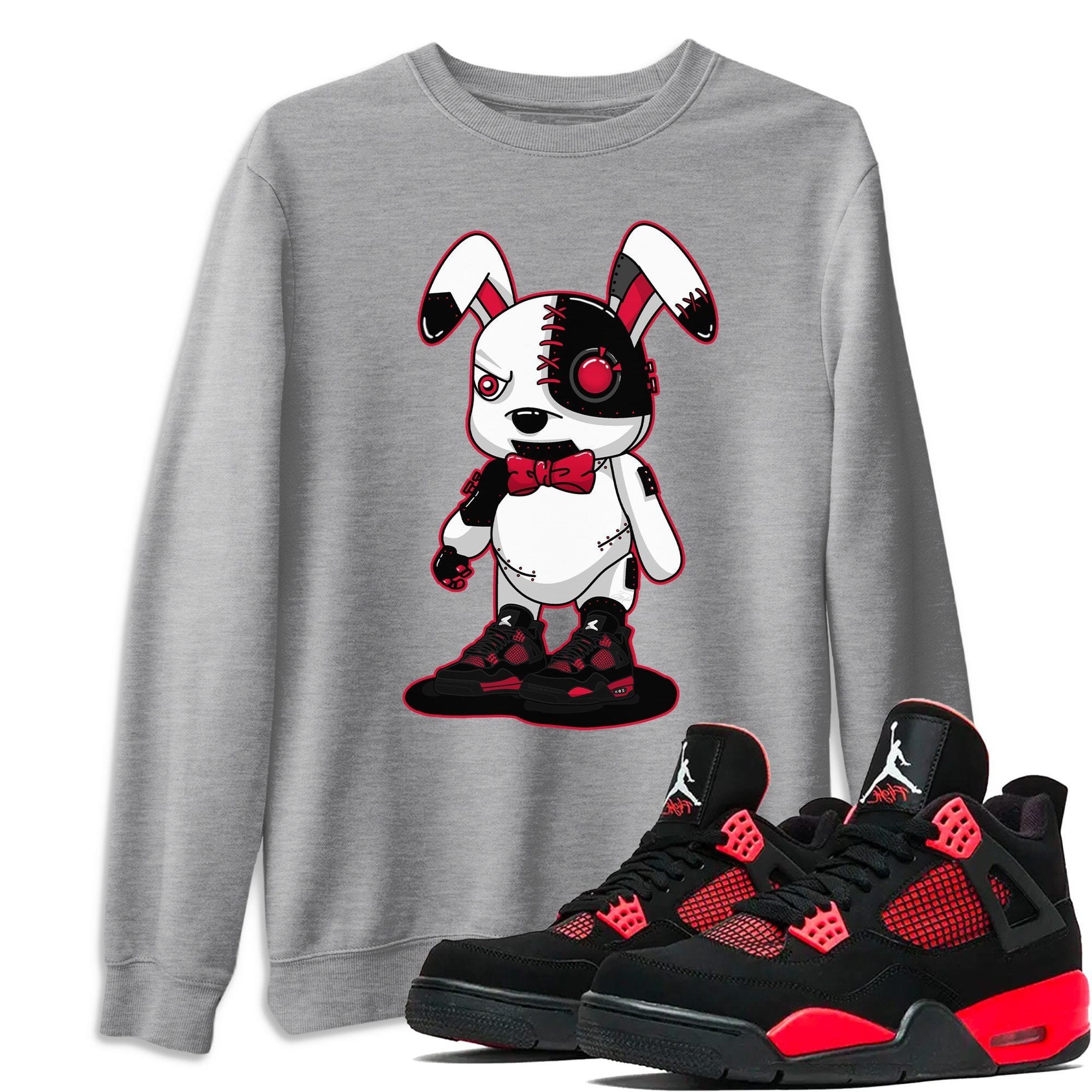 Cyborg Bunny Unisex Tops - Air Jordan 4 Red Thunder