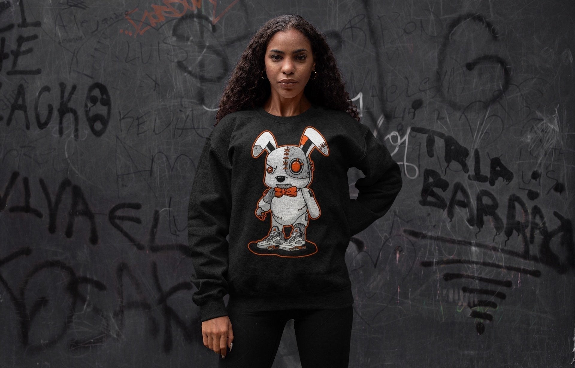 Cyborg Bunny Unisex Tops - Air Jordan 5 Shattered Backboard