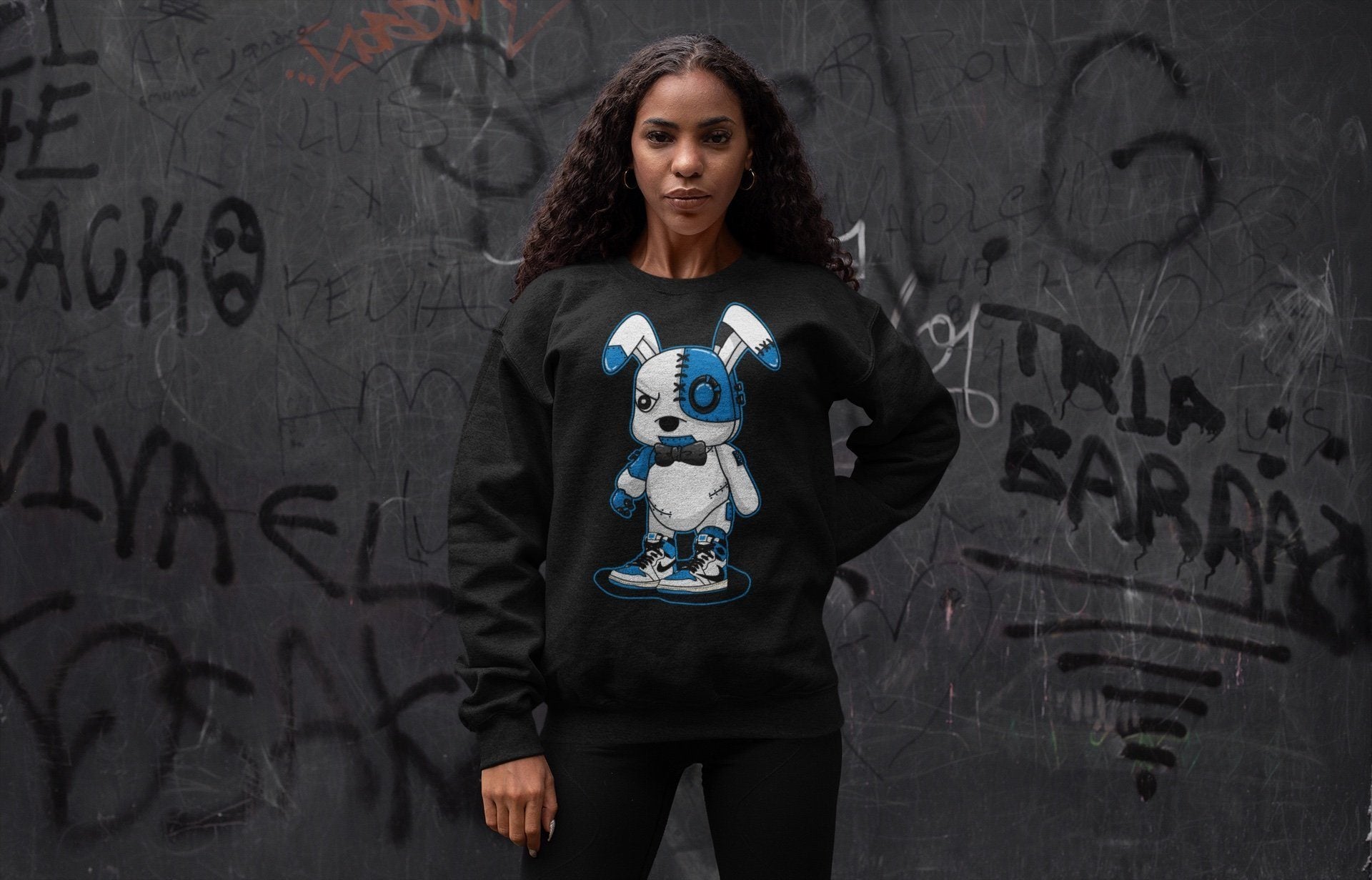 Cyborg Bunny Unisex Tops - Air Jordan 1 Travis Scott Fragment