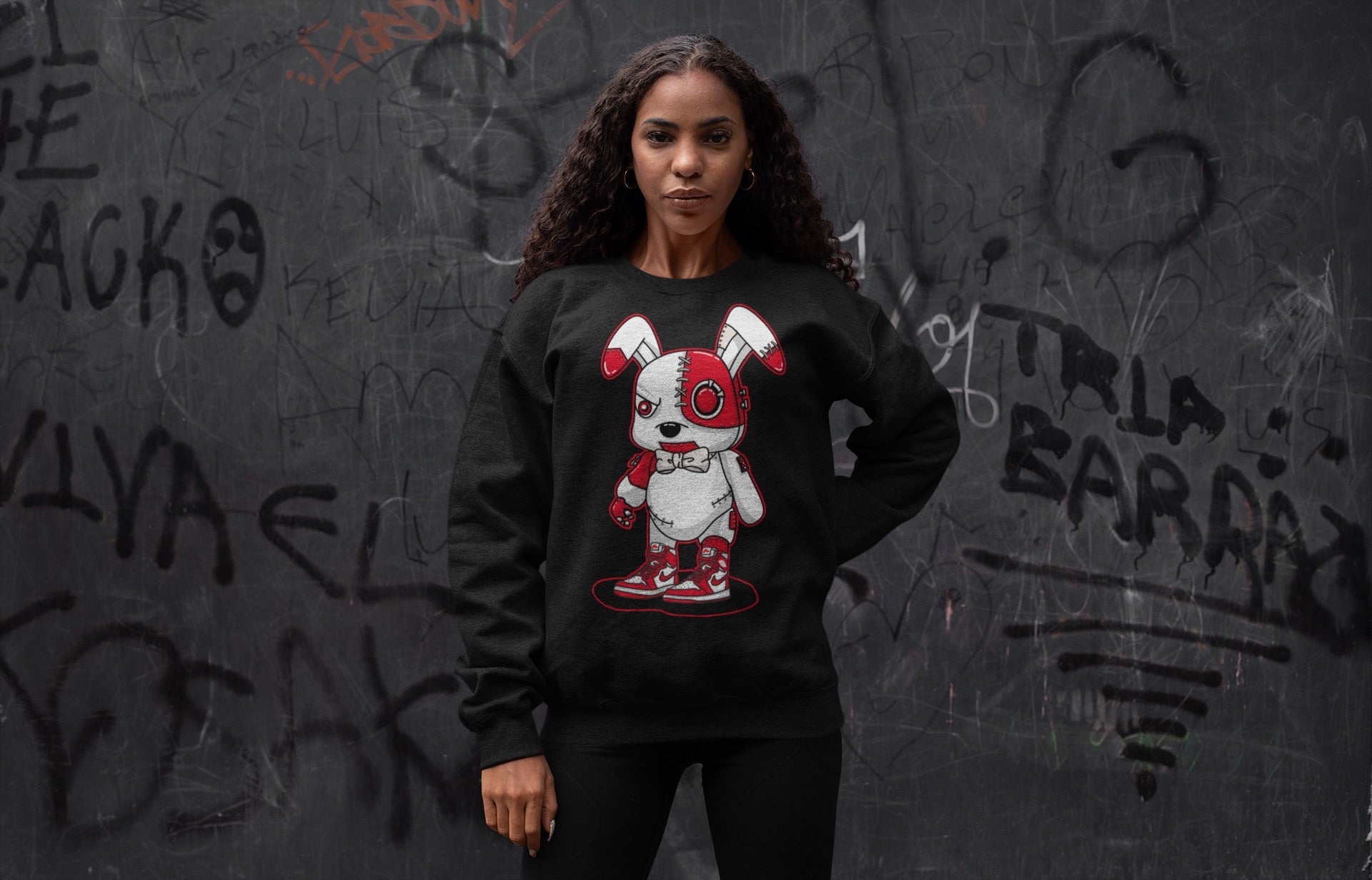 Cyborg Bunny Unisex Tops - Air Jordan 1 Newstalgia