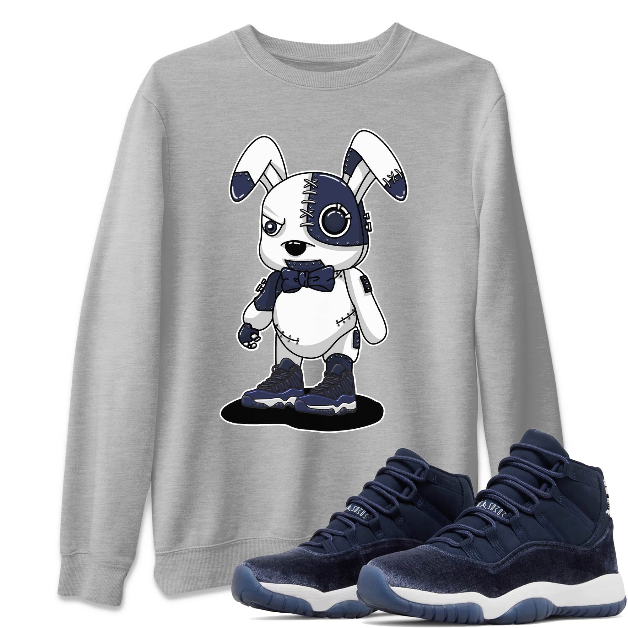 Cyborg Bunny Unisex Tops - Air Jordan 11 Midnight Navy