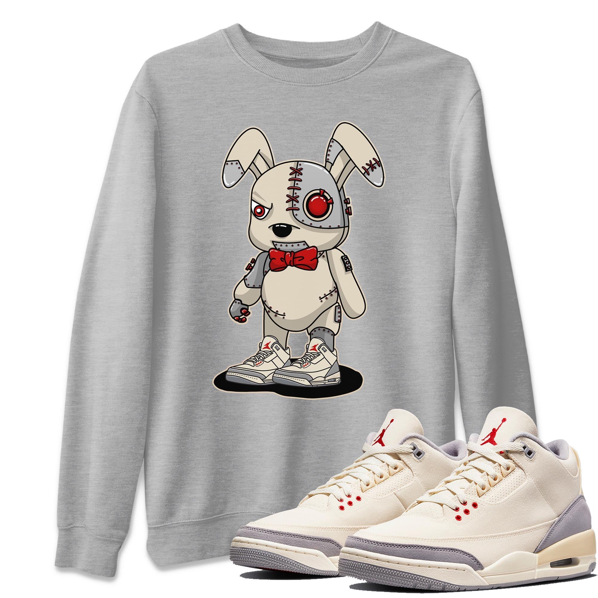 Cyborg Bunny Unisex Tops - Air Jordan 3 Muslin
