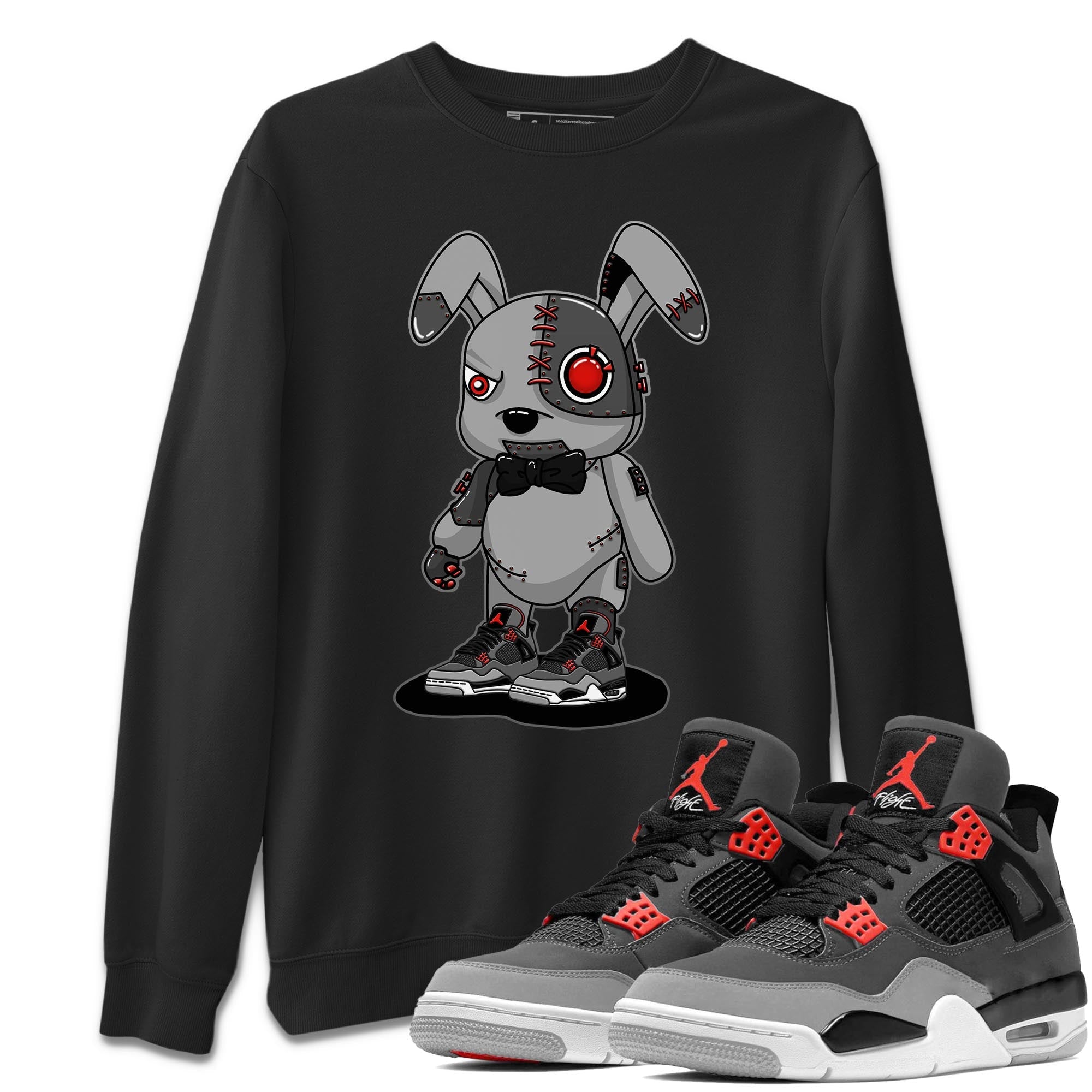 Cyborg Bunny Unisex Tops - Air Jordan 4 Infrared