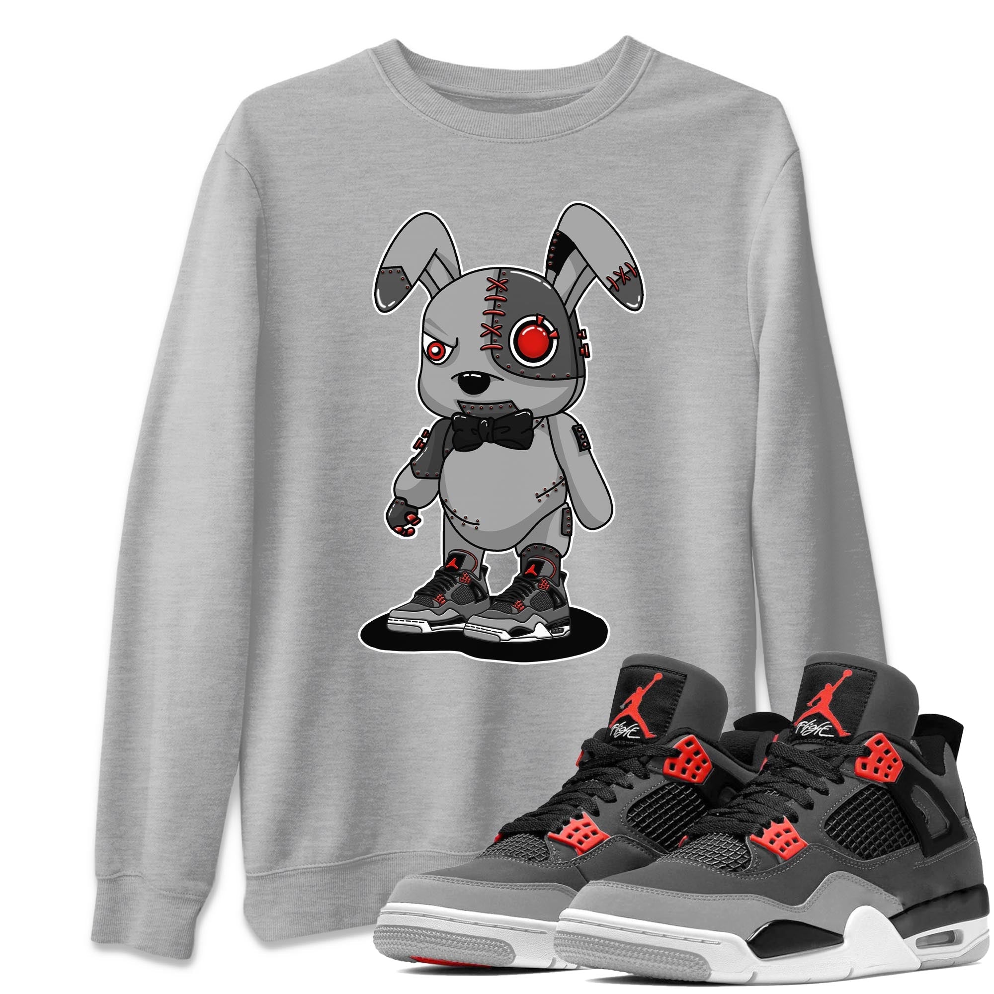 Cyborg Bunny Unisex Tops - Air Jordan 4 Infrared