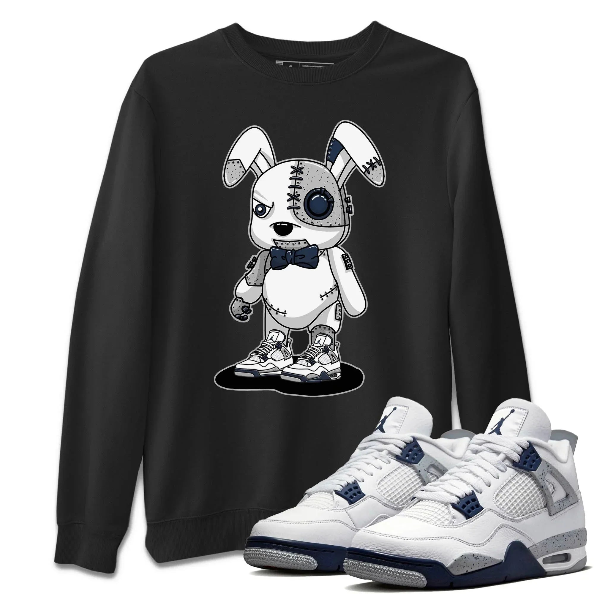 Cyborg Bunny Unisex Tops - Air Jordan 4 Midnight Navy