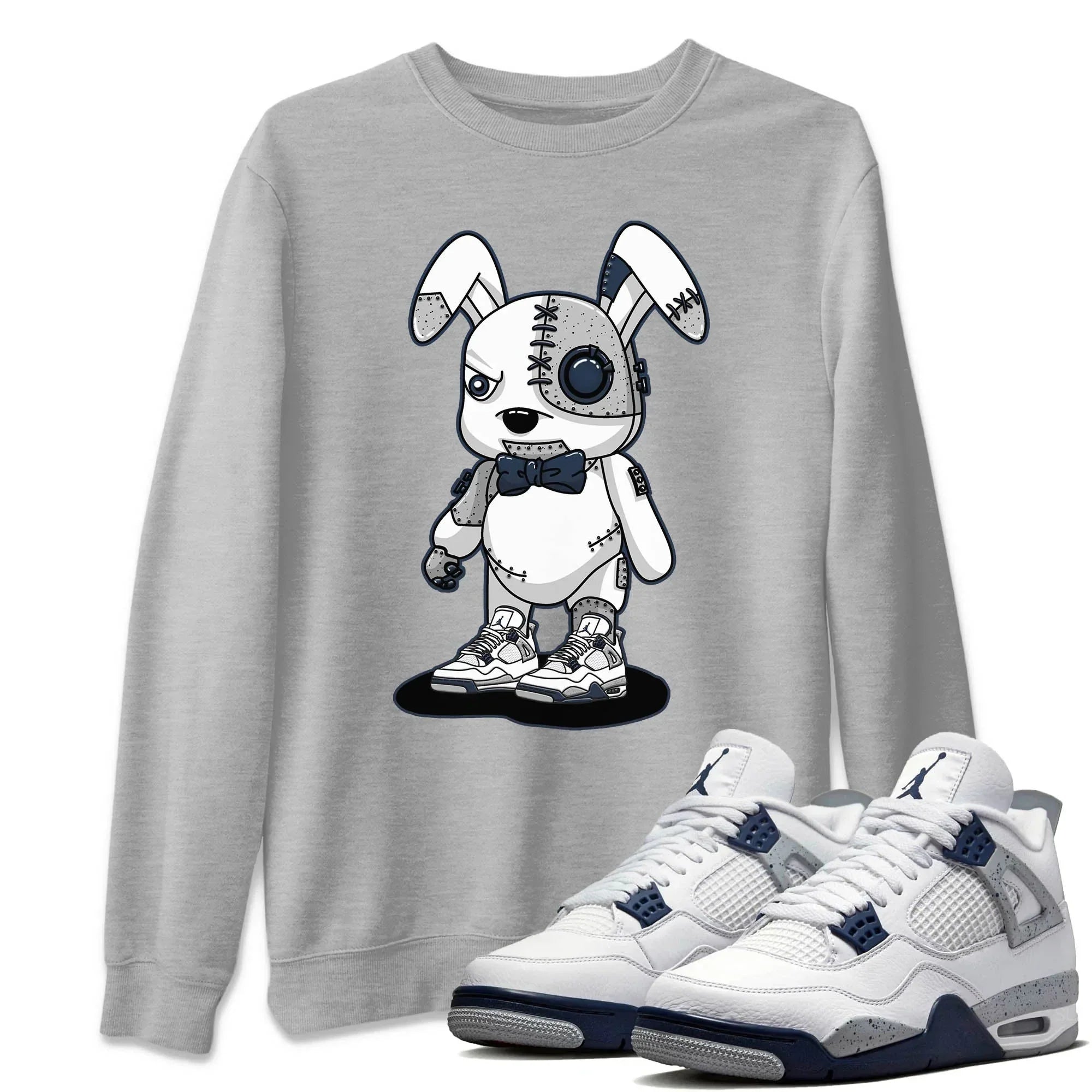 Cyborg Bunny Unisex Tops - Air Jordan 4 Midnight Navy