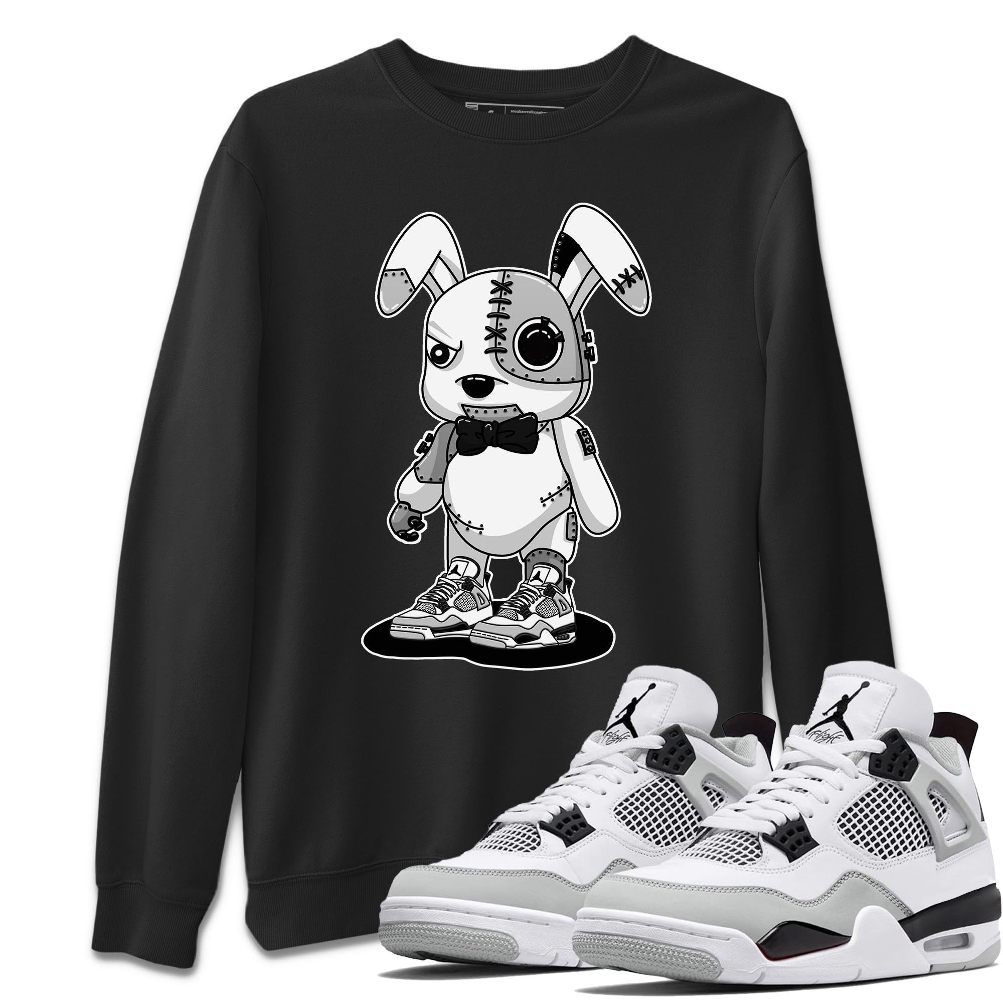 Cyborg Bunny Unisex Tops - Air Jordan 4 Military Black