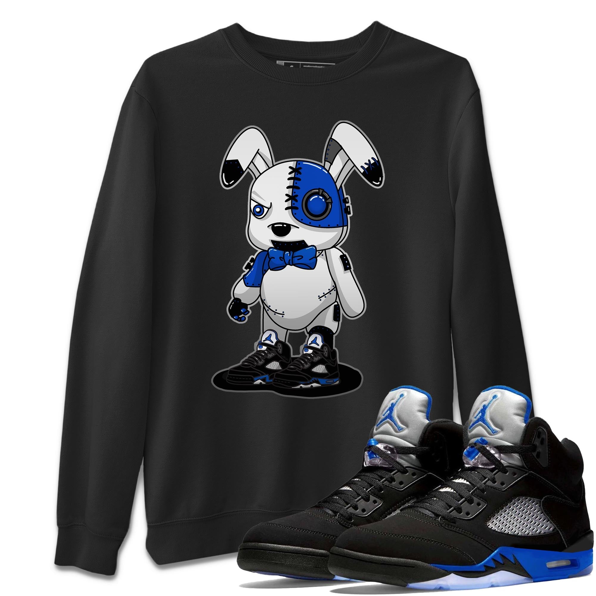 Cyborg Bunny Unisex Tops - Air Jordan 5 Racer Blue