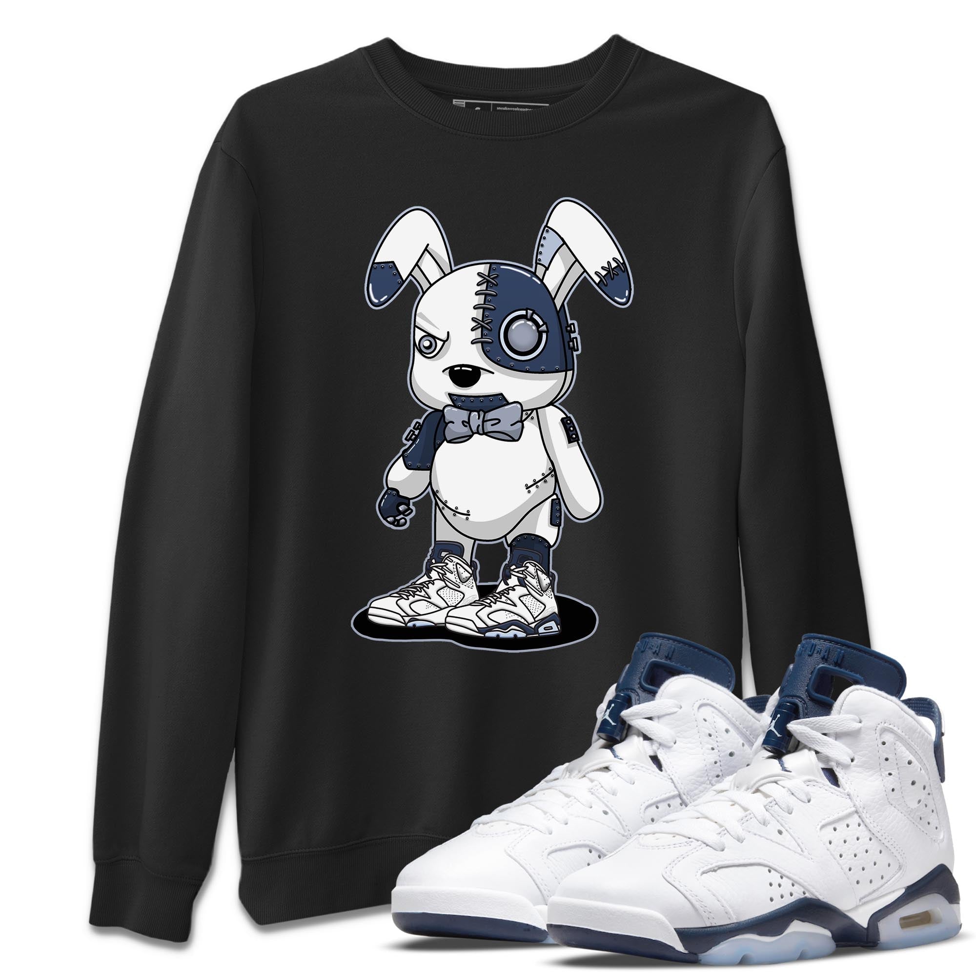Cyborg Bunny Unisex Tops - Air Jordan 6 Midnight Navy
