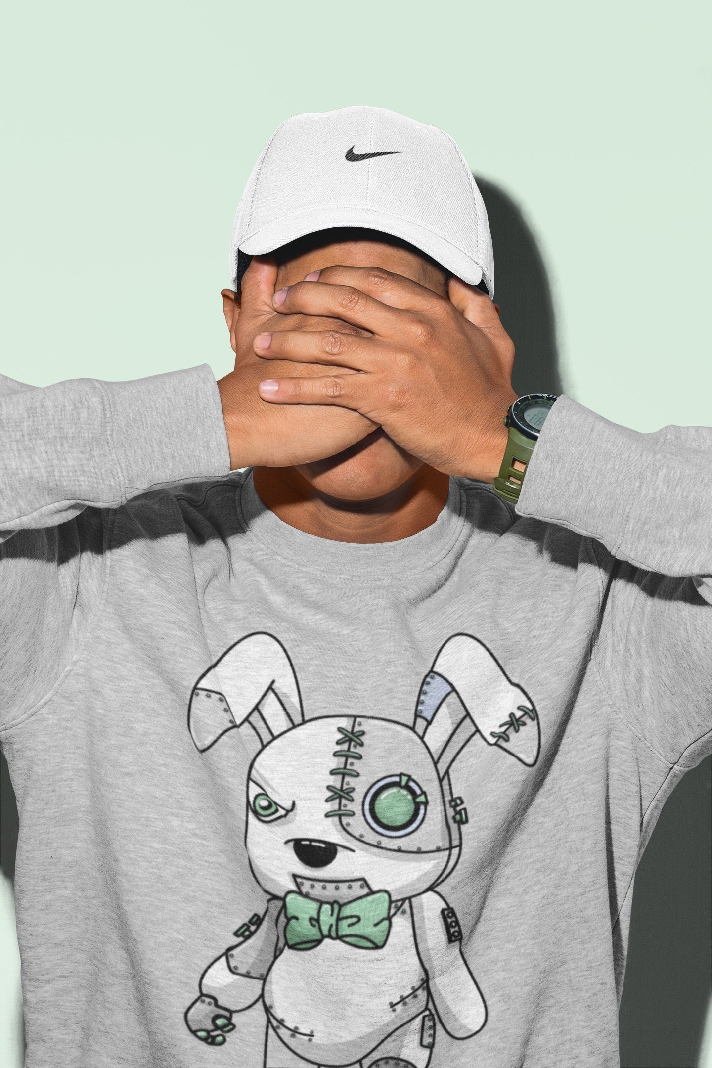Cyborg Bunny Unisex Tops - Air Jordan 6 Mint Foam