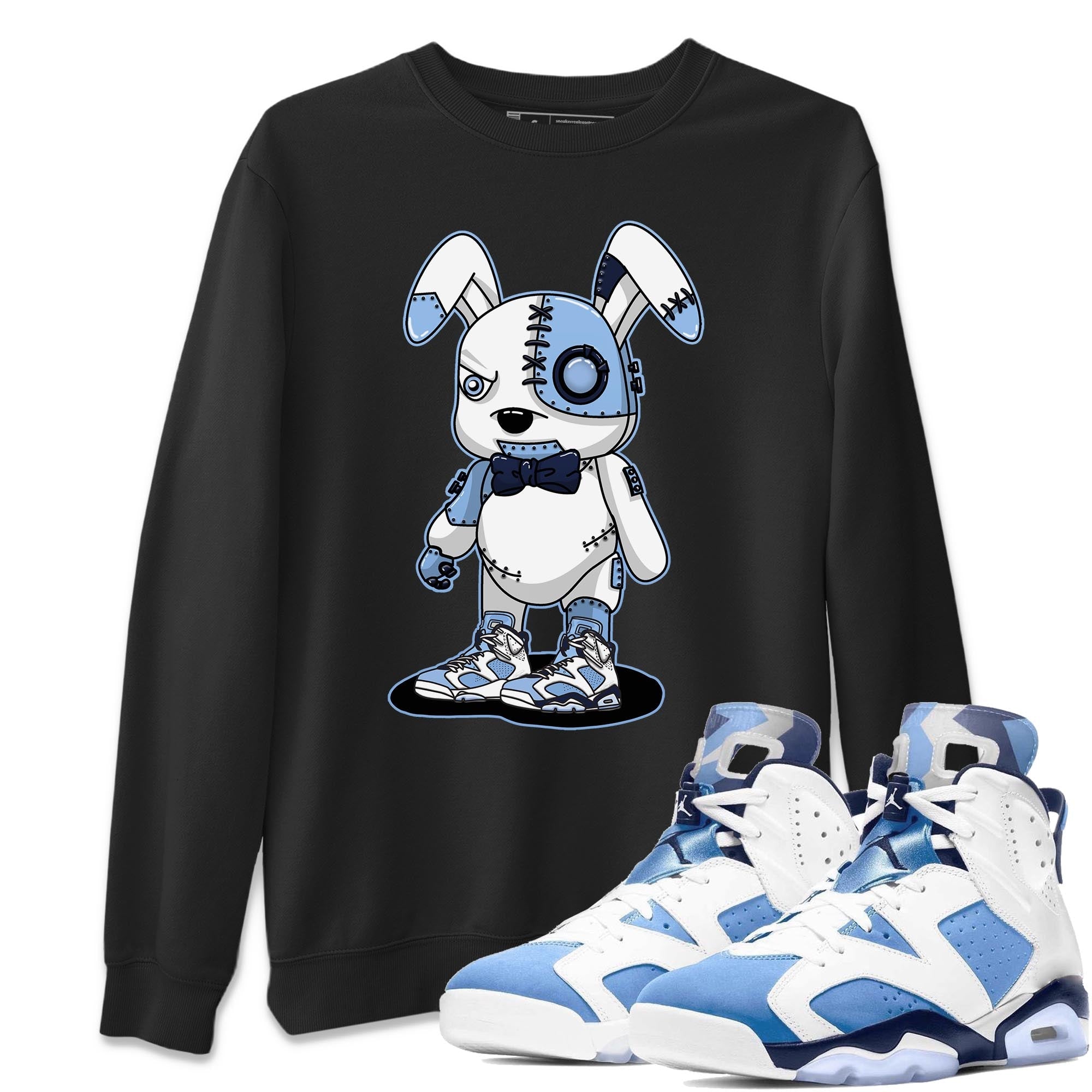 Cyborg Bunny Unisex Tops - Air Jordan 6 UNC