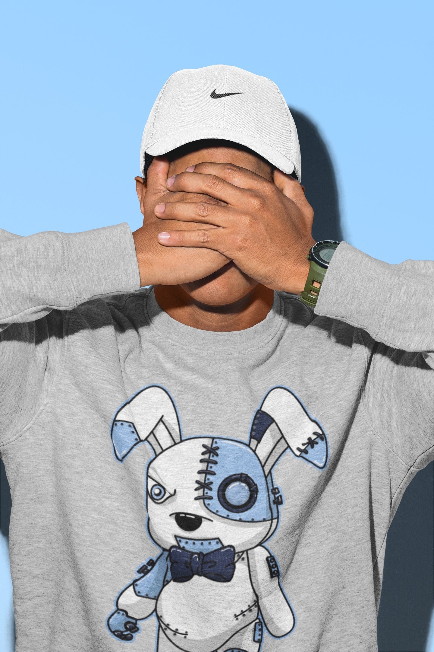 Cyborg Bunny Unisex Tops - Air Jordan 6 UNC