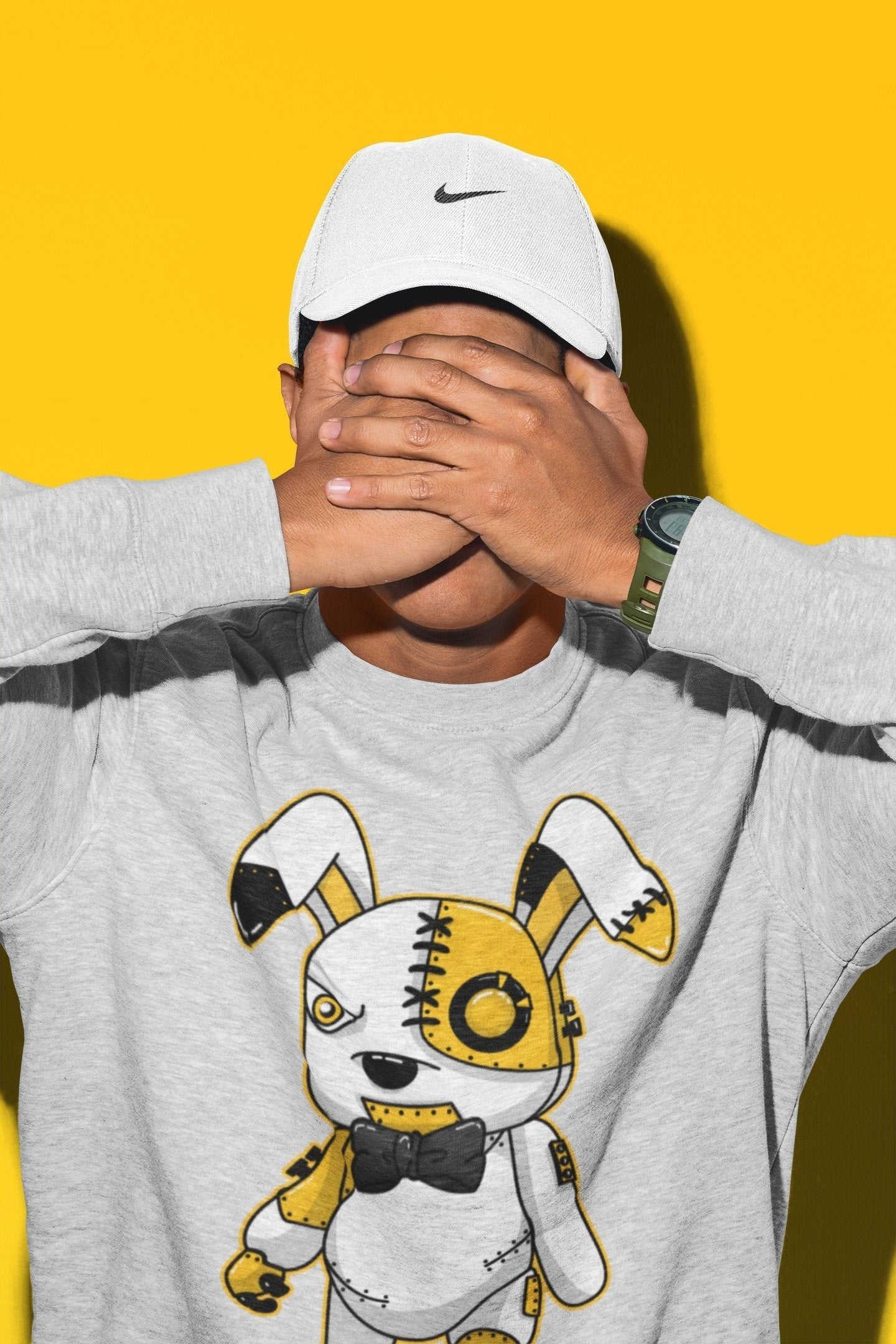 Cyborg Bunny Unisex Tops - Dunk Championship Goldenrod
