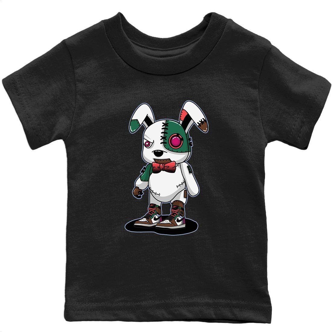 Cyborg Bunny Kids Tops - Air Jordan 1 Hand Crafted