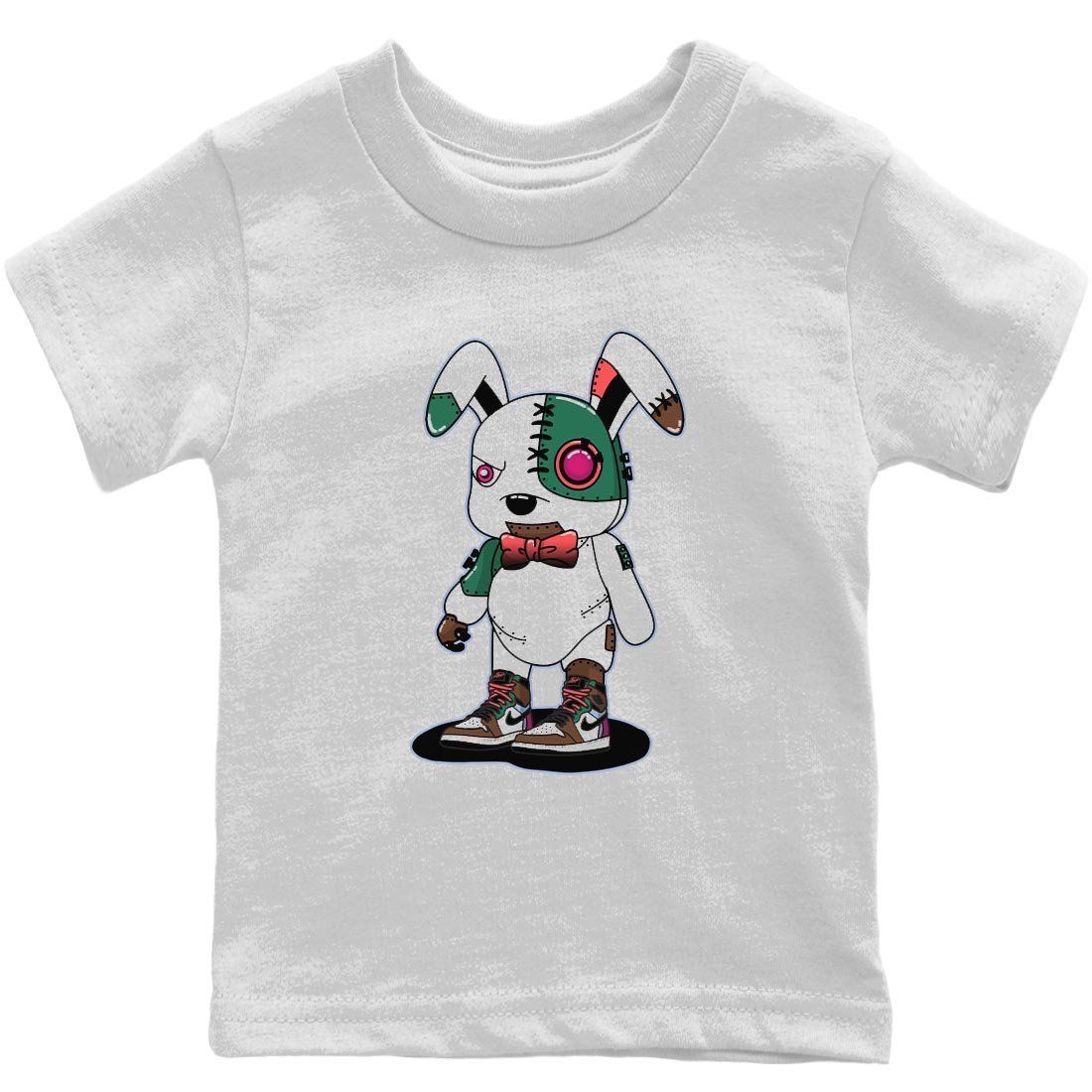 Cyborg Bunny Kids Tops - Air Jordan 1 Hand Crafted